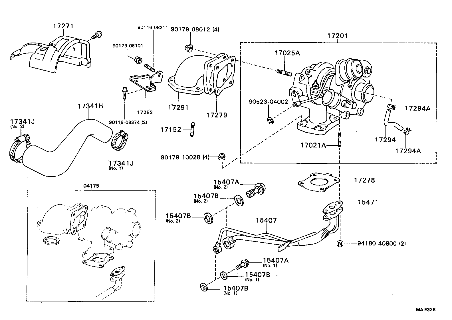 TOYOTA 17279-11010 - Кільце ущільнювача, труба вихлопного газу avtolavka.club