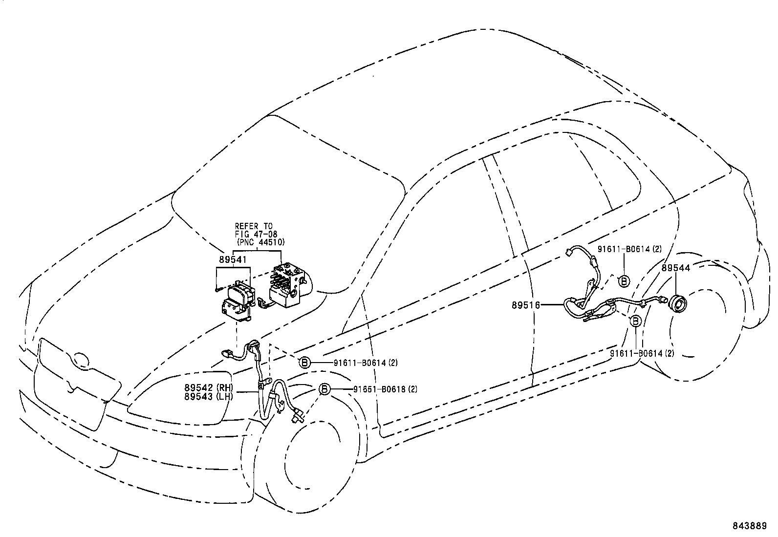 TOYOTA 89516-0D010 - Датчик ABS, частота обертання колеса avtolavka.club