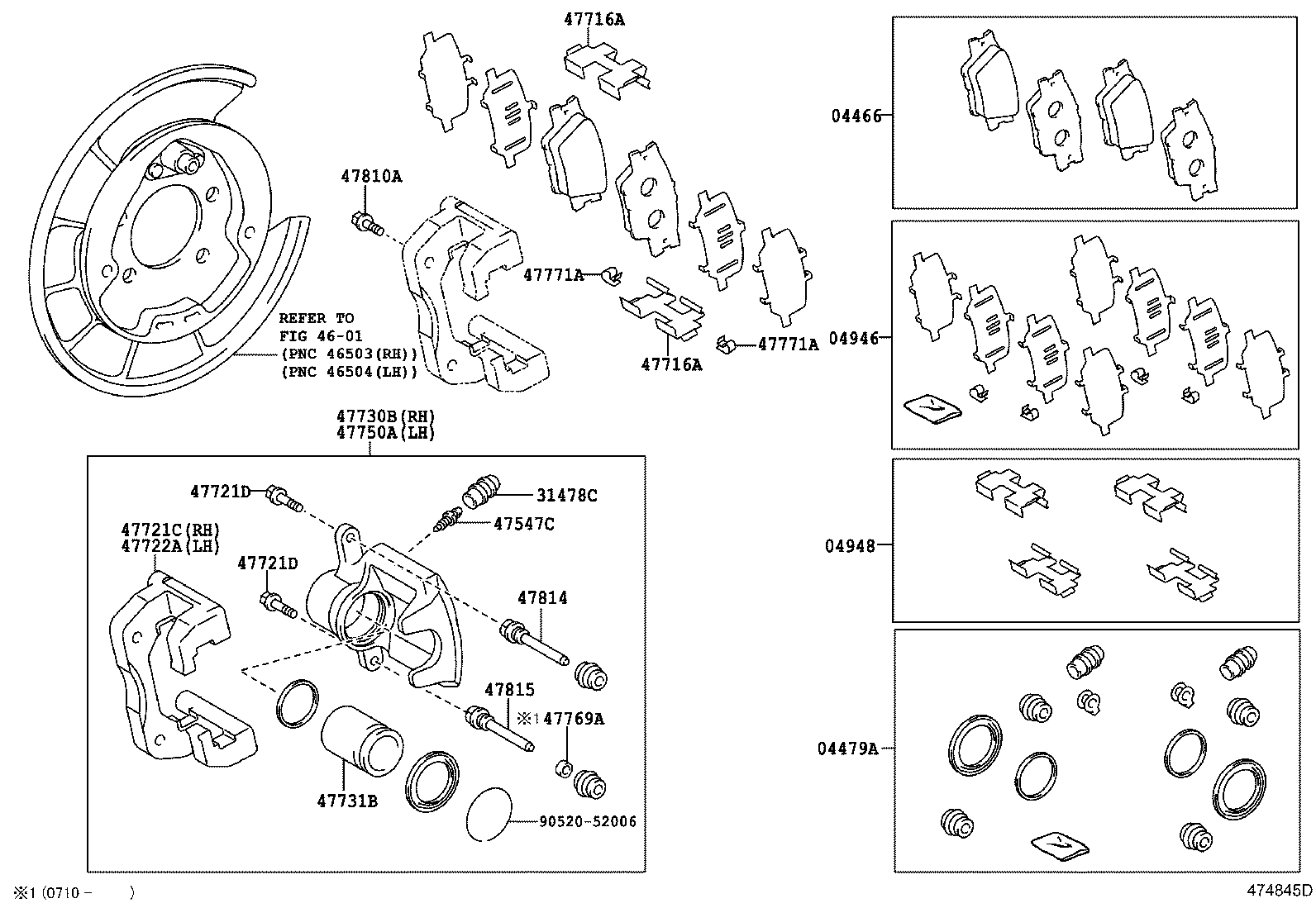 TOYOTA 4785042061 - Гальмівний супорт avtolavka.club