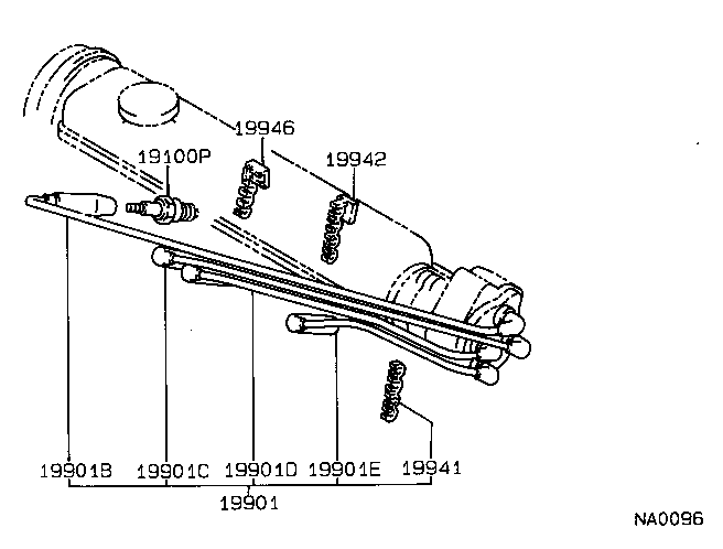 LEXUS 90919-22209 - CORD SET, COIL & SPARK, W/RESISTIVE avtolavka.club