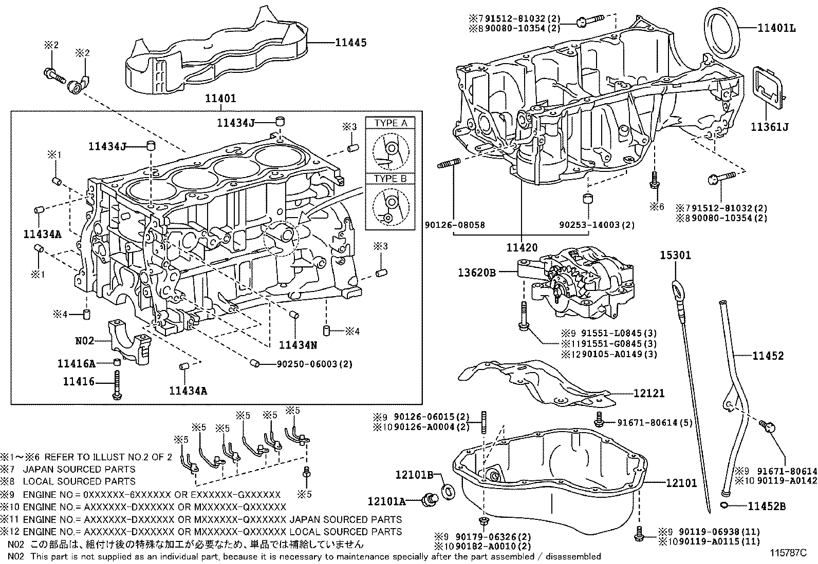 TOYOTA 90311-89005 - Ущільнене кільце, колінчастий вал avtolavka.club