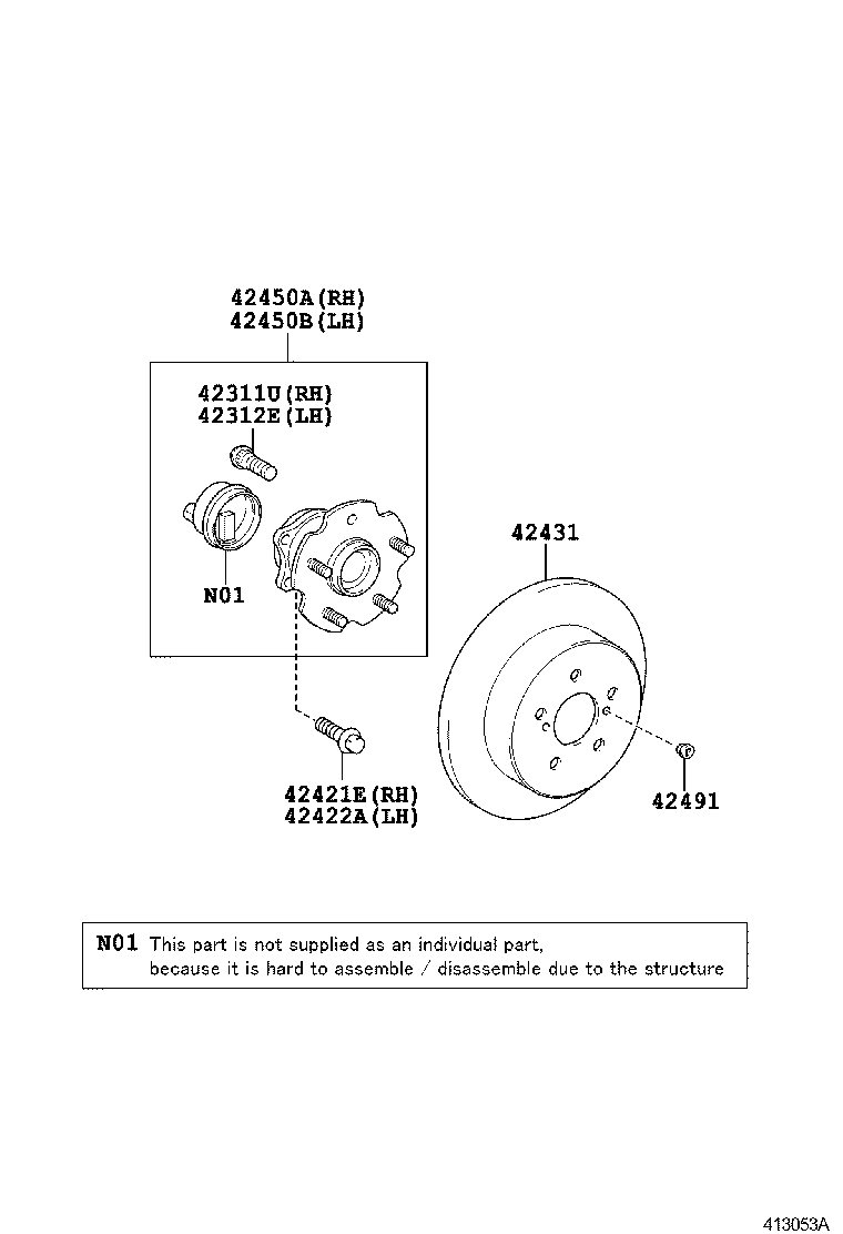 TOYOTA 424310F020 - Гальмівний диск avtolavka.club