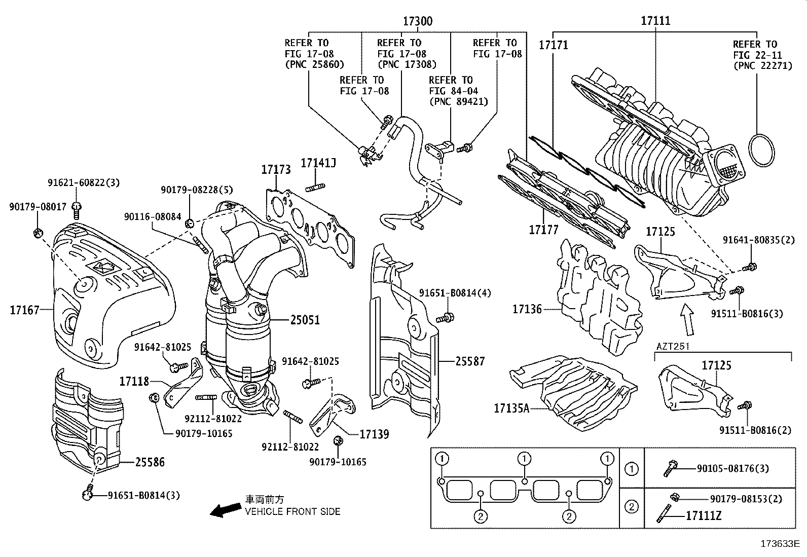 TOYOTA 17173-28010 - Прокладка, випускний колектор avtolavka.club