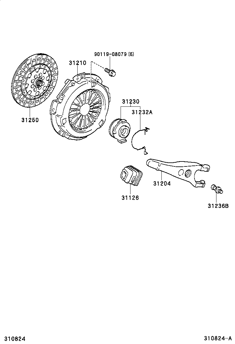 TOYOTA 31250-20353 - Диск зчеплення avtolavka.club