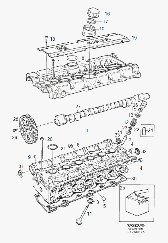 Volvo 6 842 272 - Ущільнене кільце, розподільний вал avtolavka.club