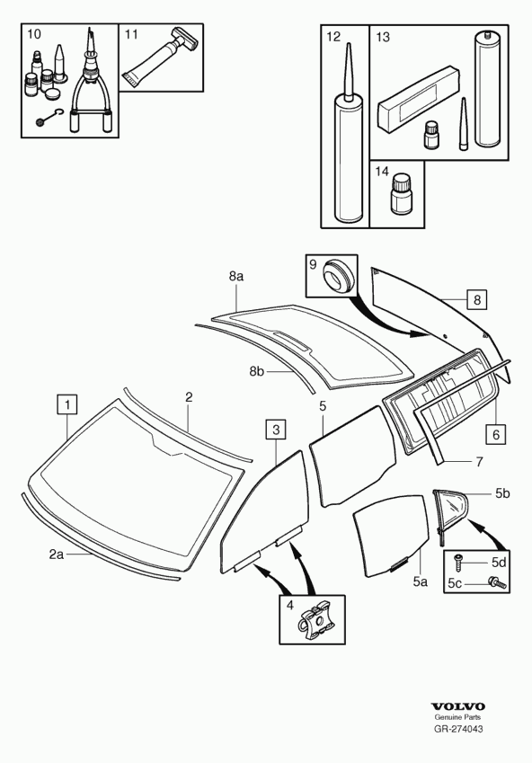 Volvo 30753468 - Бокове вікно avtolavka.club