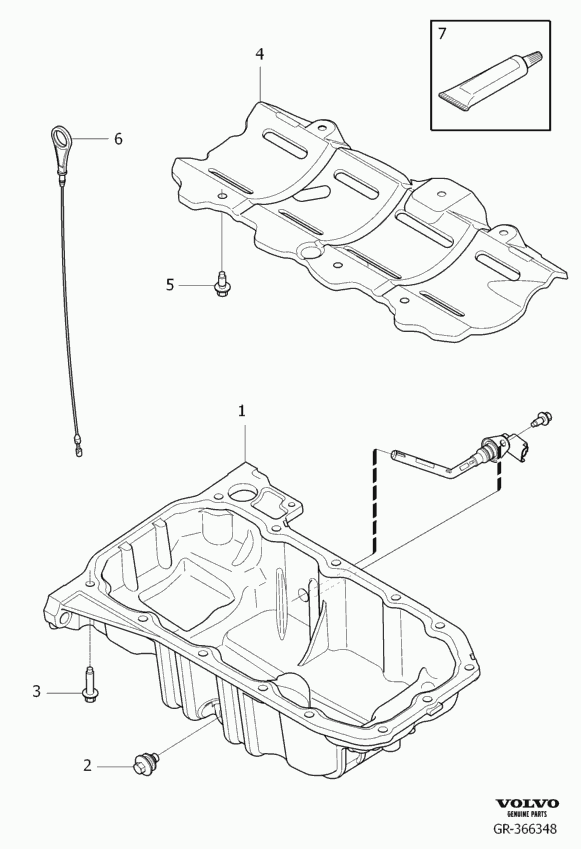 Volvo 30 711 617 - Різьбова пробка, масляний піддон avtolavka.club