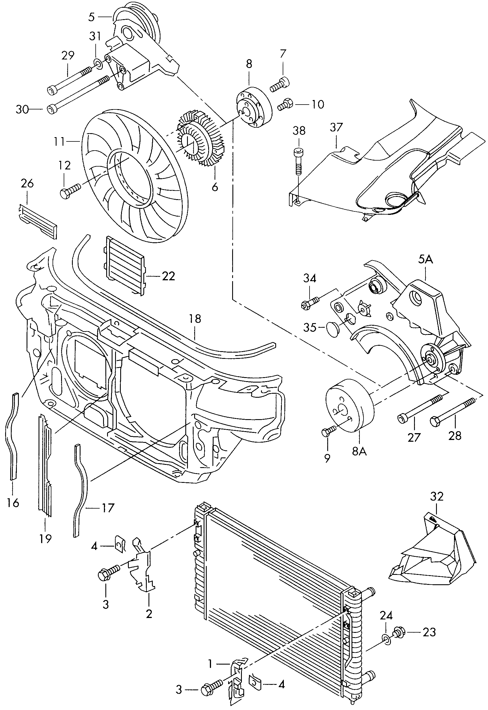 VAG 058 121 301 B - Крильчатка вентилятора, охолодження двигуна avtolavka.club