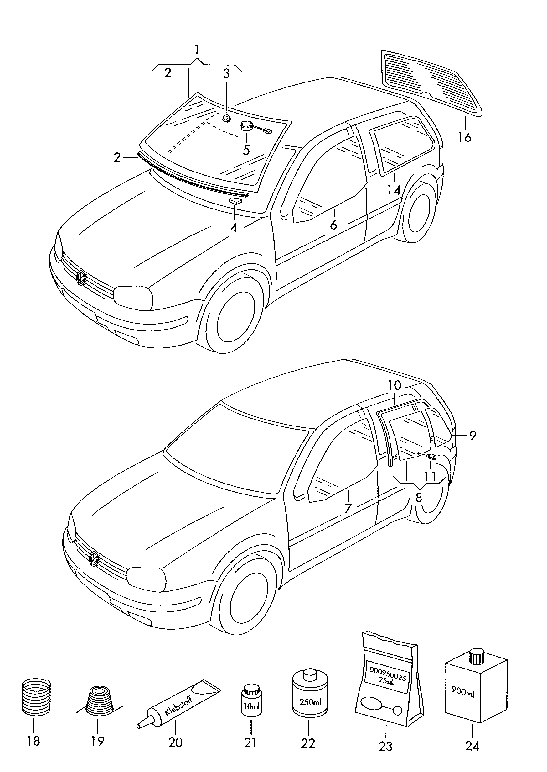 VAG 1J6845025K - Бокове вікно avtolavka.club