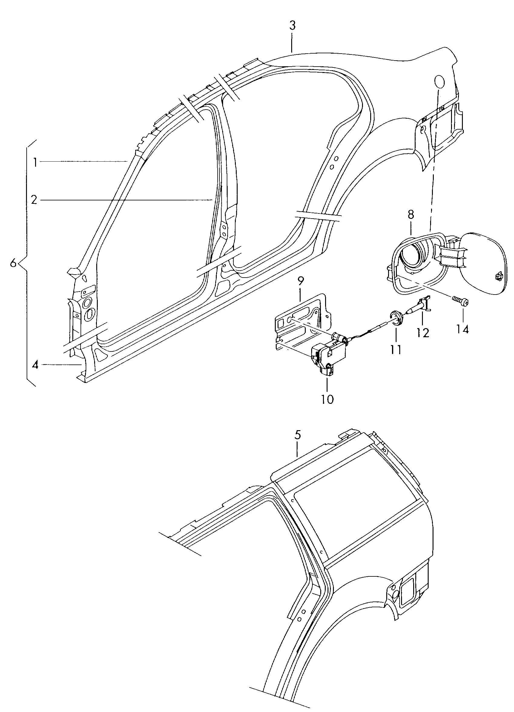 Skoda 1J0 810 773C - Регулювальний елемент, центральнийзамок avtolavka.club