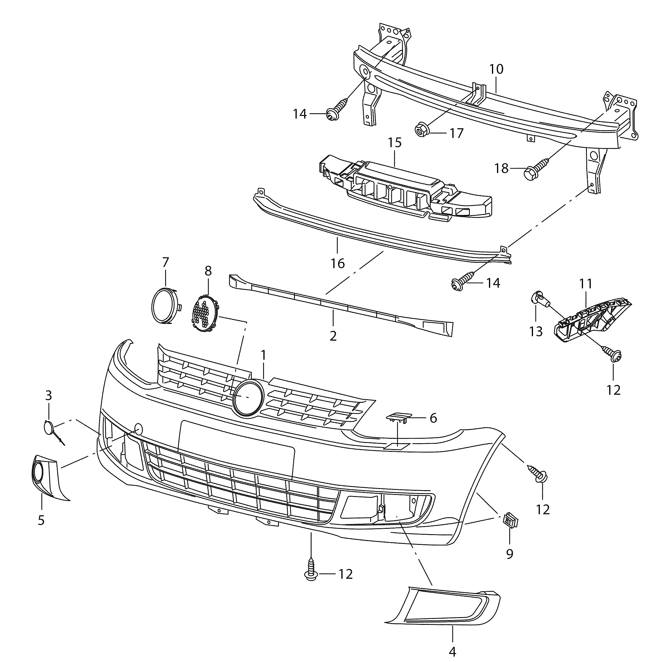 VW 5K0807651D - Поперечна балка avtolavka.club