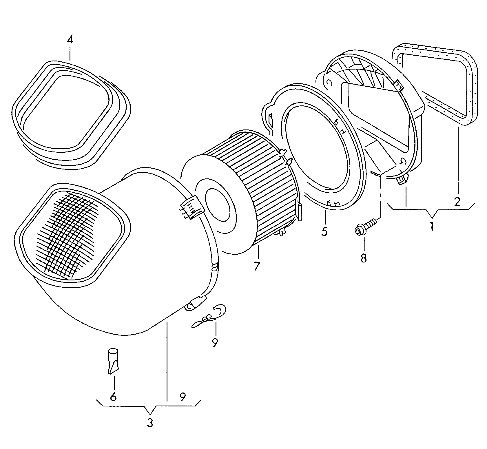 AUDI 701815915C - Фільтр, повітря у внутрішній простір avtolavka.club