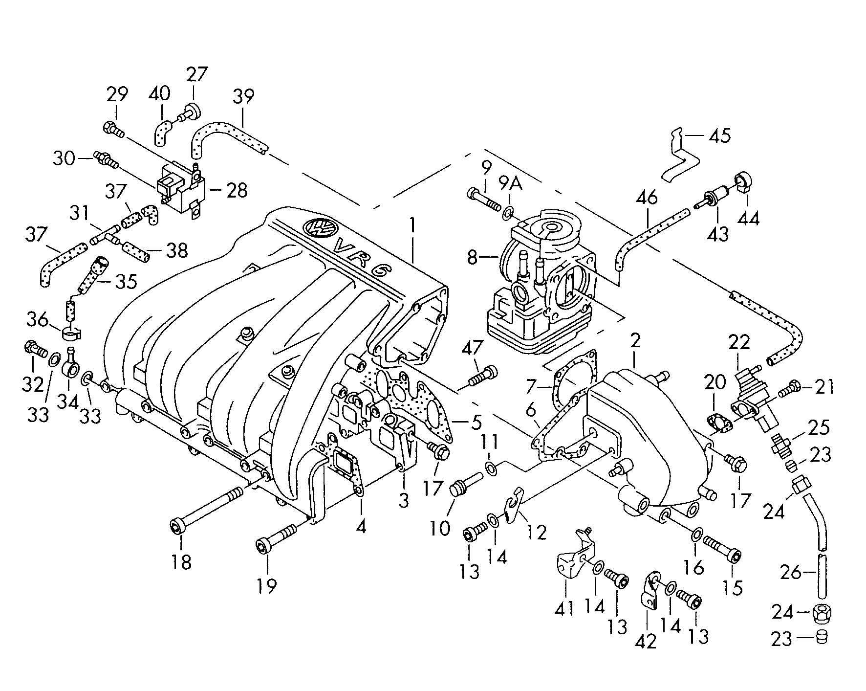 VW 021 131 501 E - Клапан повернення ОГ avtolavka.club