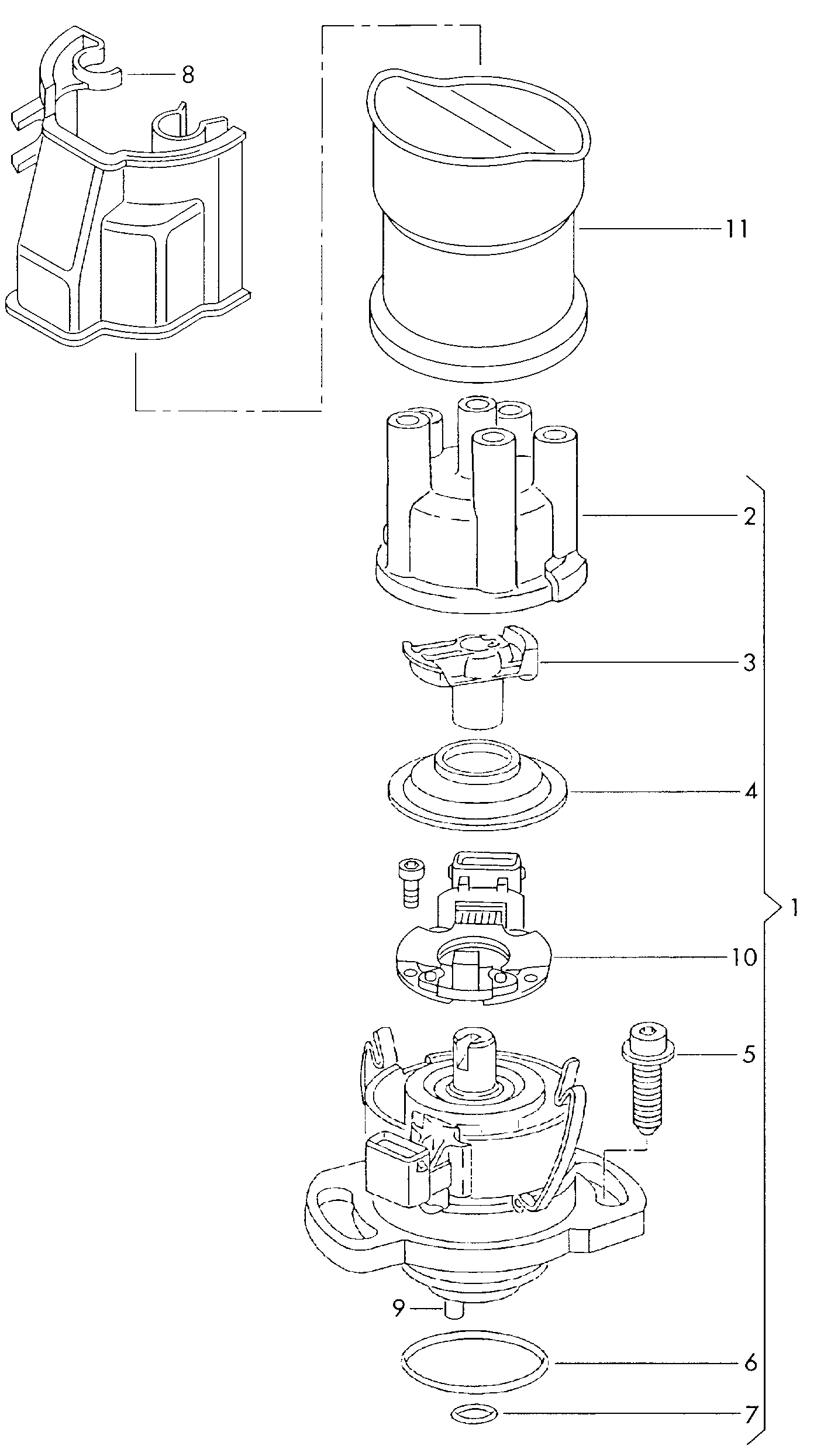 VAG 023905237BX - Розподільник запалювання avtolavka.club