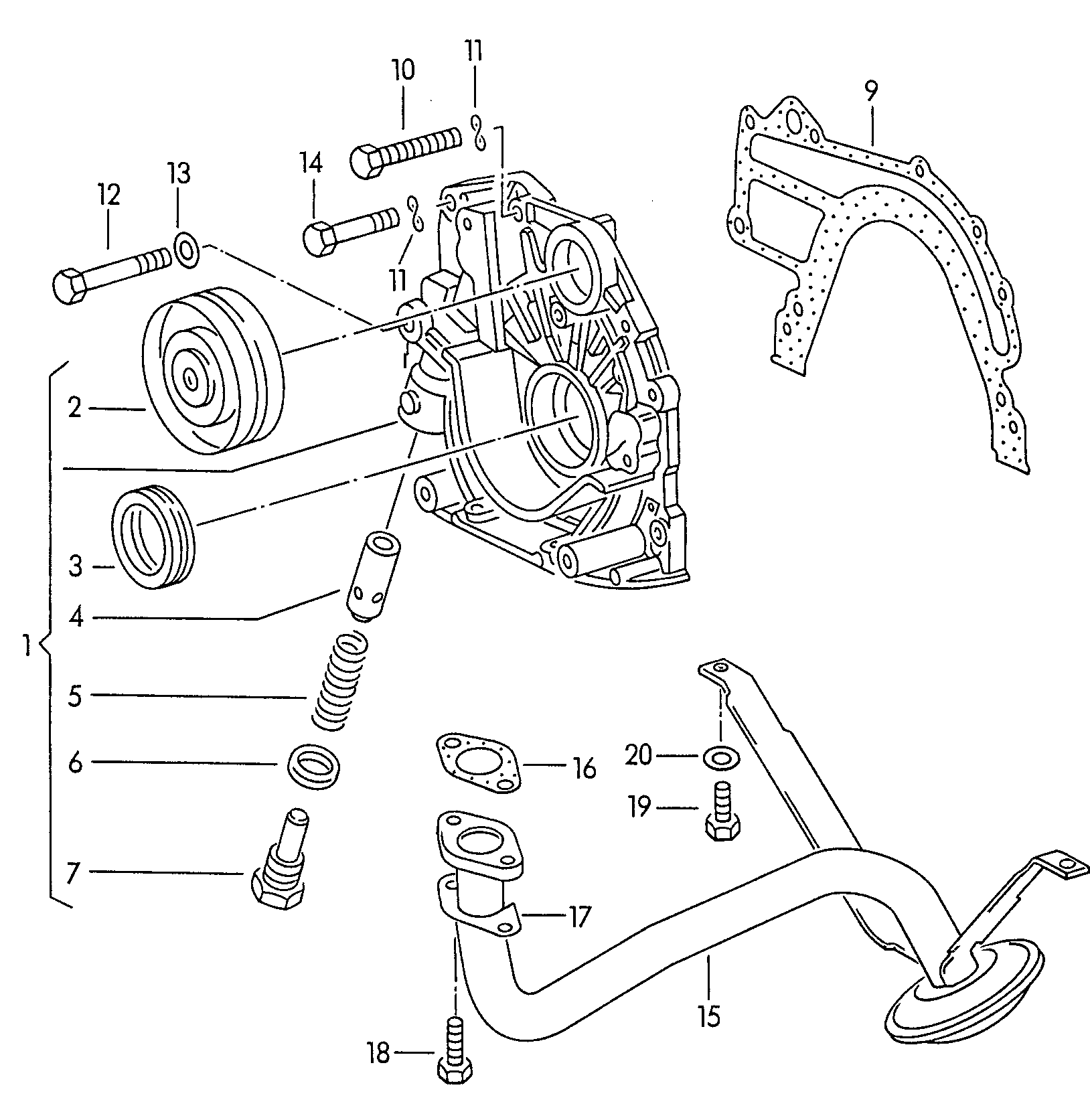 Seat 074 115 105 B - Масляний насос avtolavka.club