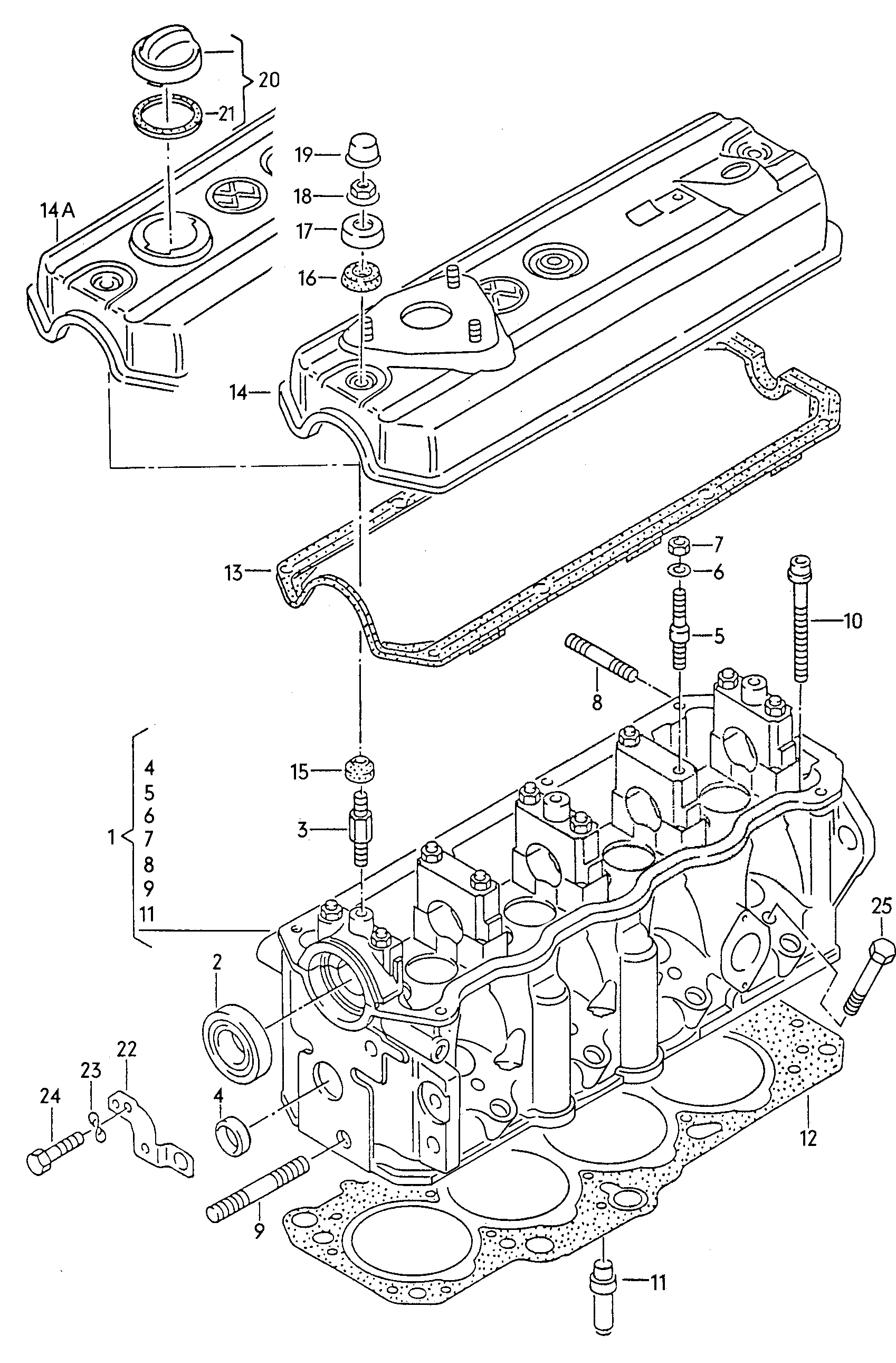 Skoda 028103351L - Головка циліндра avtolavka.club