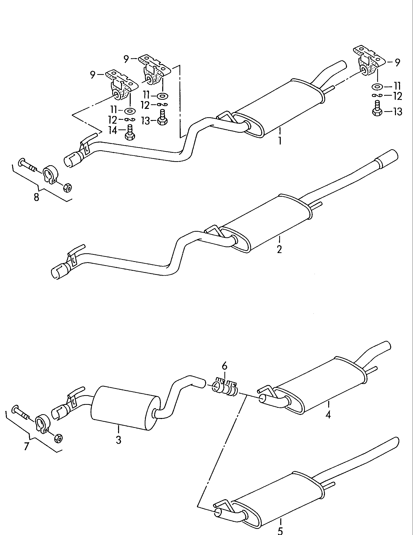 Skoda (1H0253409Q) - Середній глушник вихлопних газів avtolavka.club