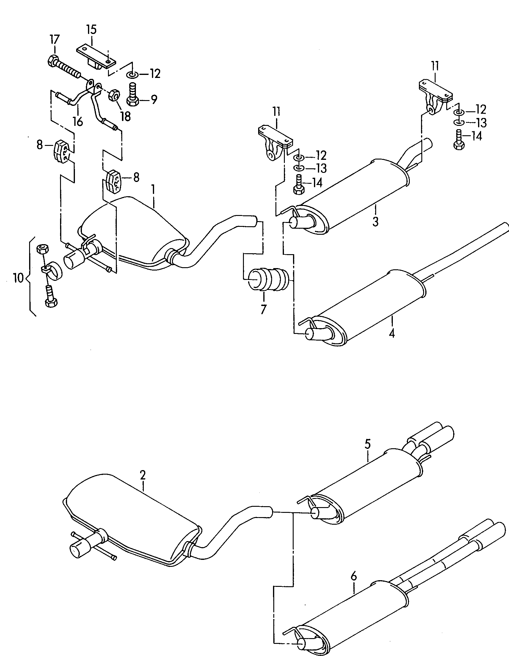 Skoda (1H0253409C) - Середній глушник вихлопних газів avtolavka.club