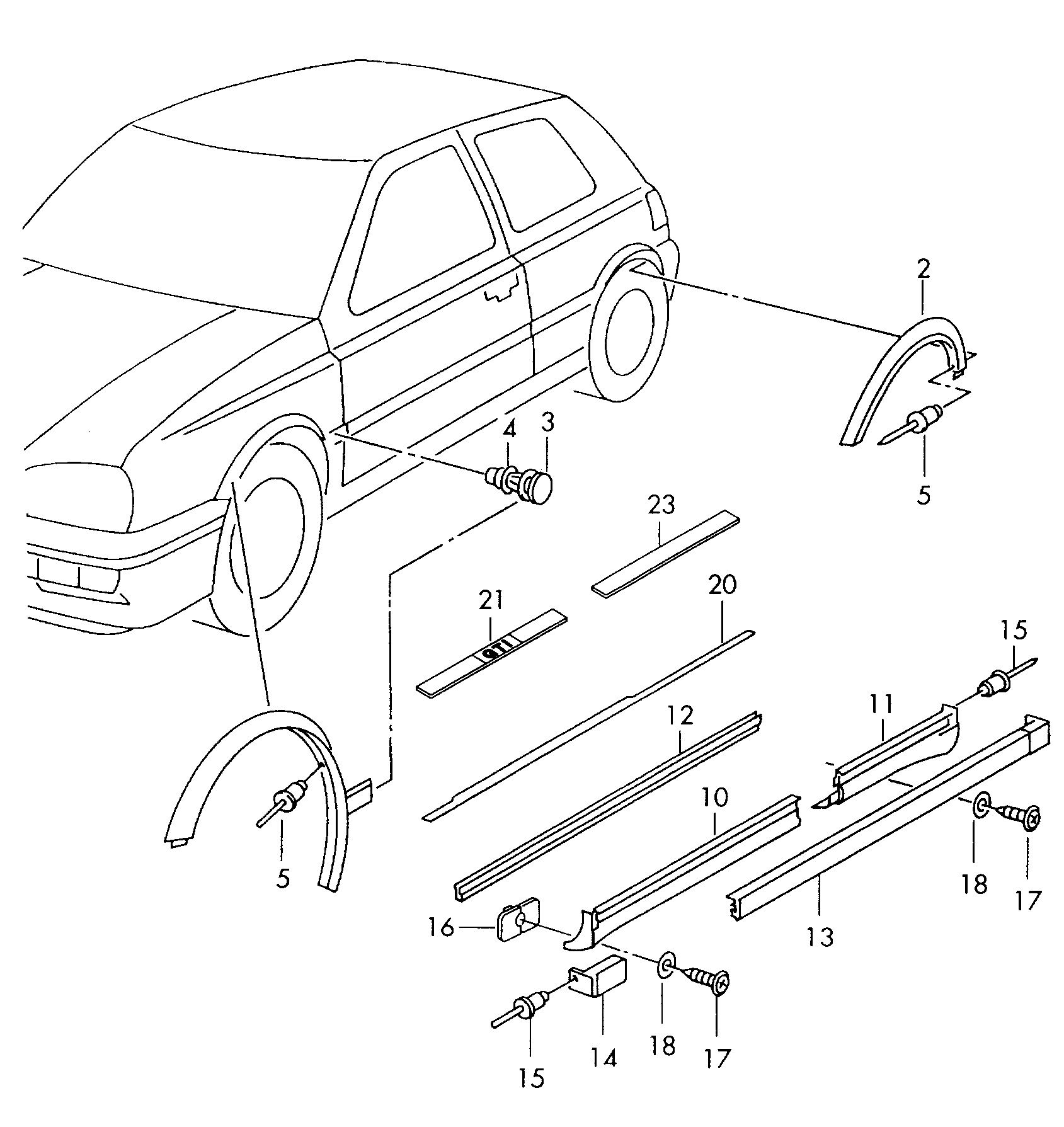 VW 1H0 853 717 A - Розширення, крило avtolavka.club