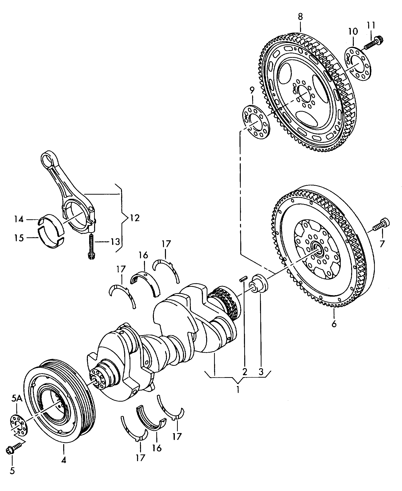 AUDI 059 105 251 AJ - Ремінний шків, колінчастий вал avtolavka.club