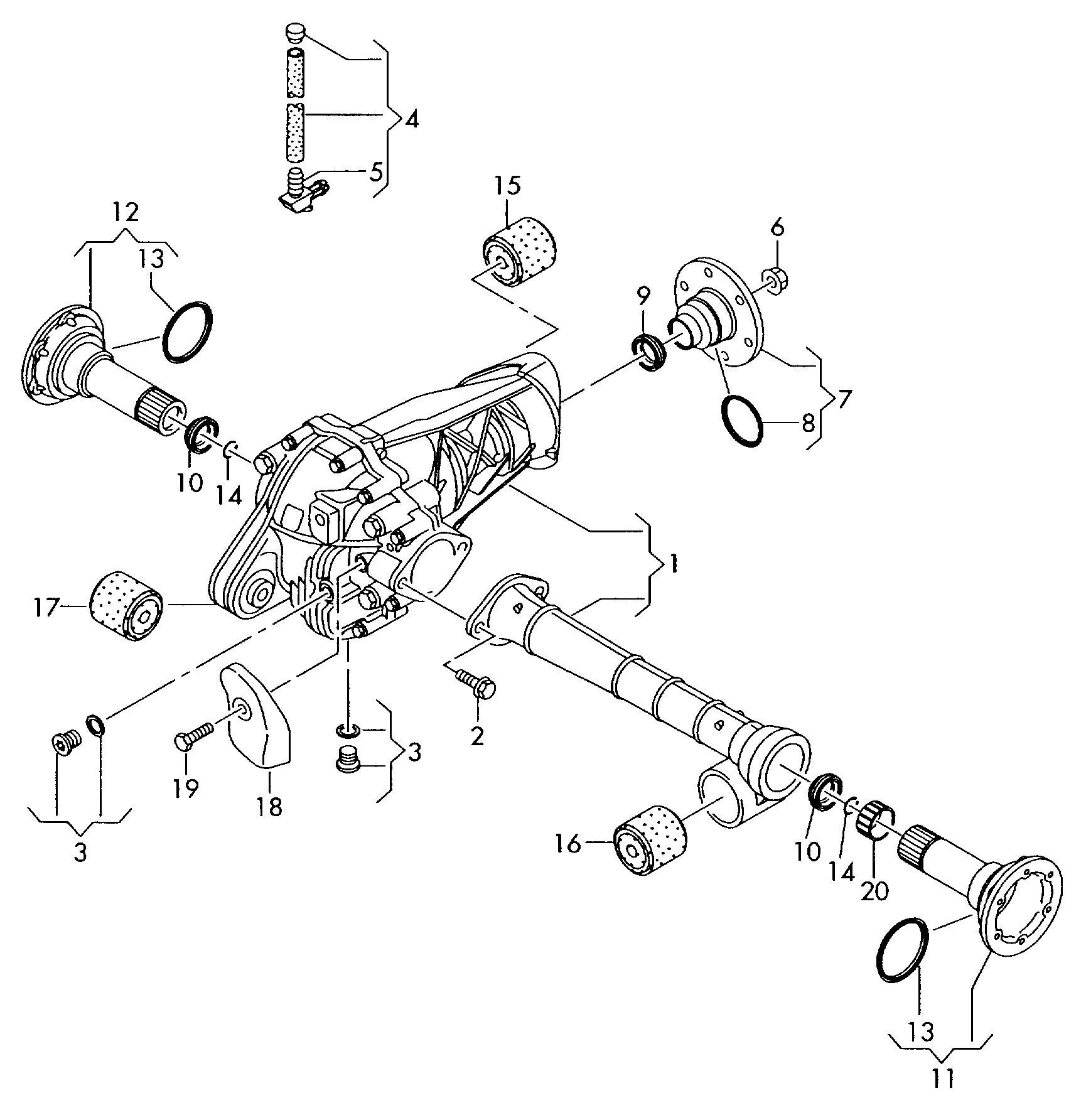 VW 7L0525337B - Втулка, балка мосту avtolavka.club