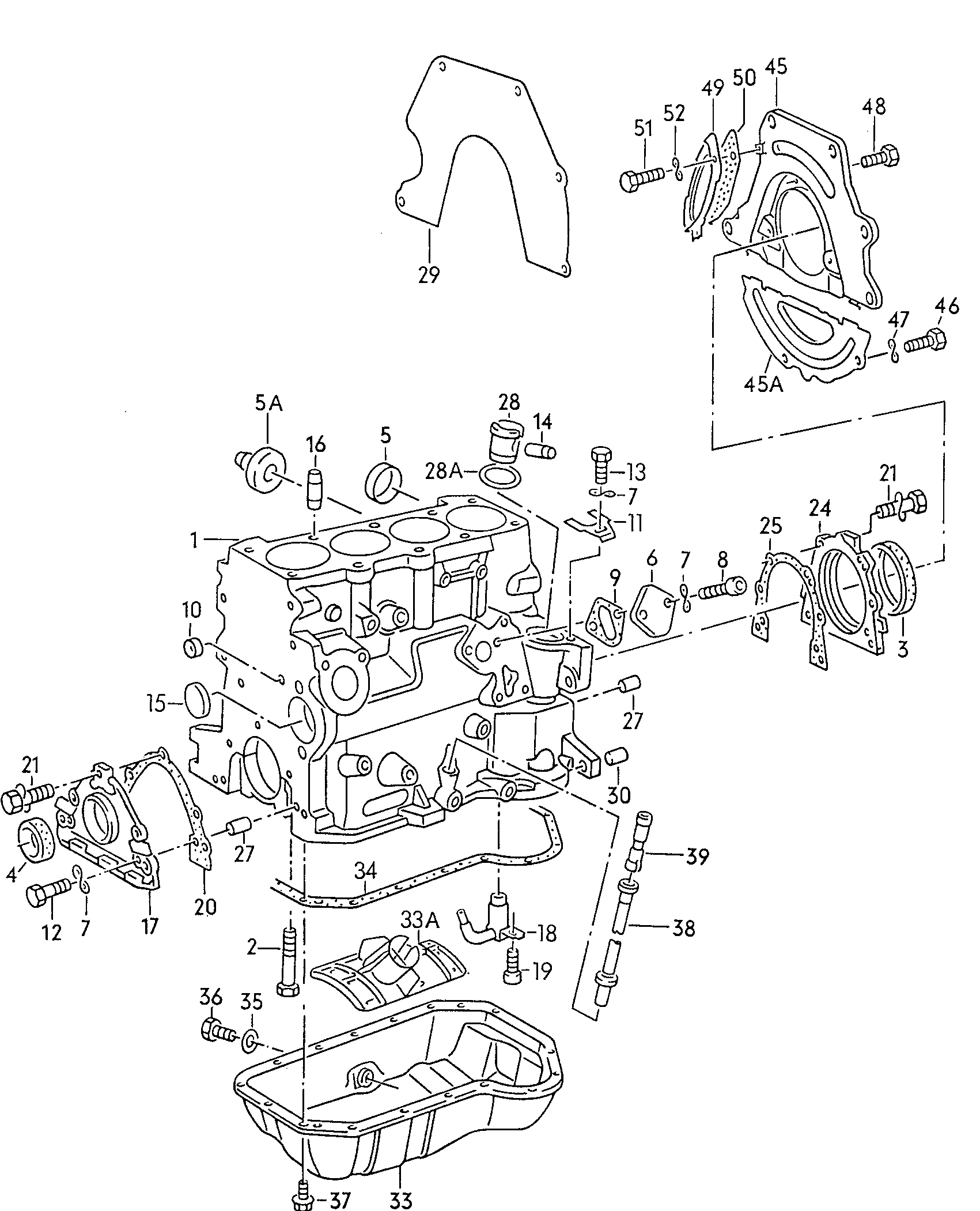 Seat 051 103 601 - Ремкомплект, масляний піддон avtolavka.club