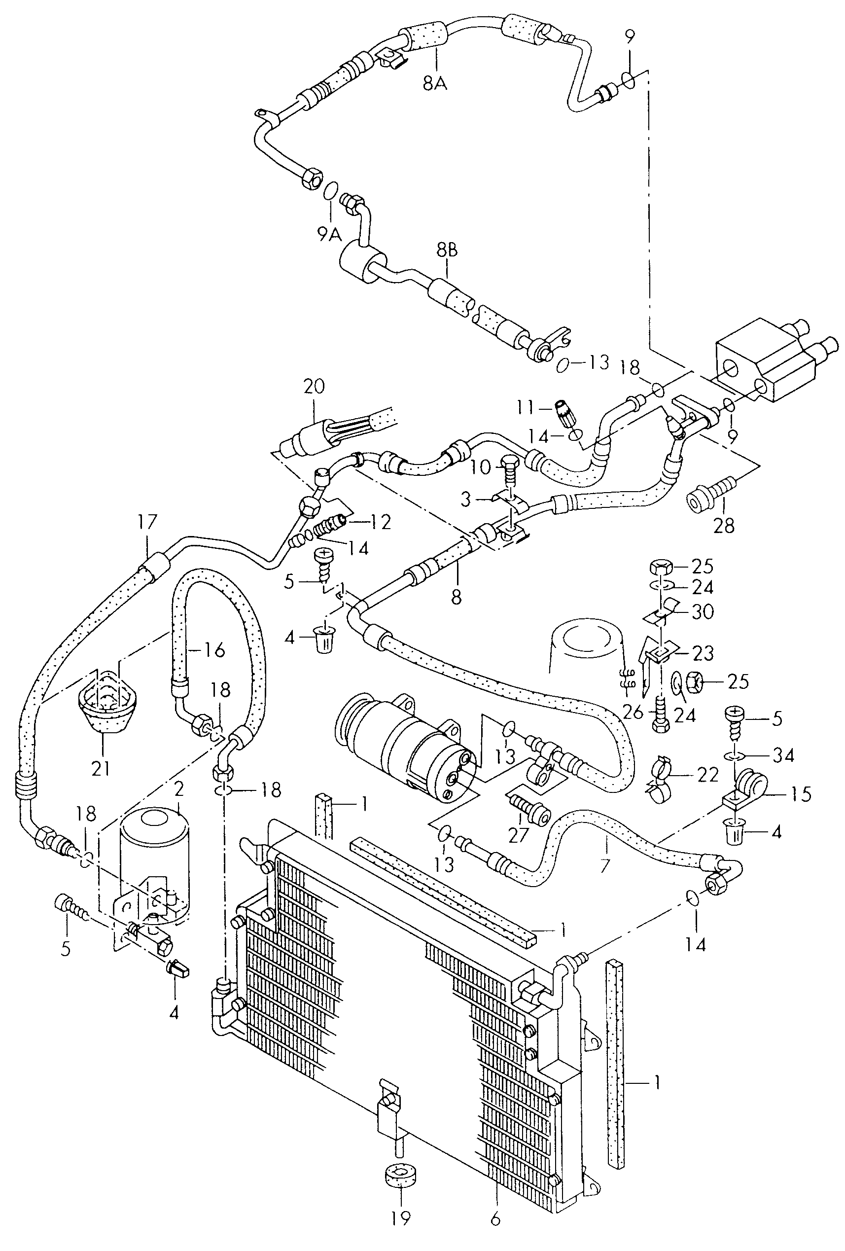 Seat 357820191C - Осушувач, кондиціонер avtolavka.club