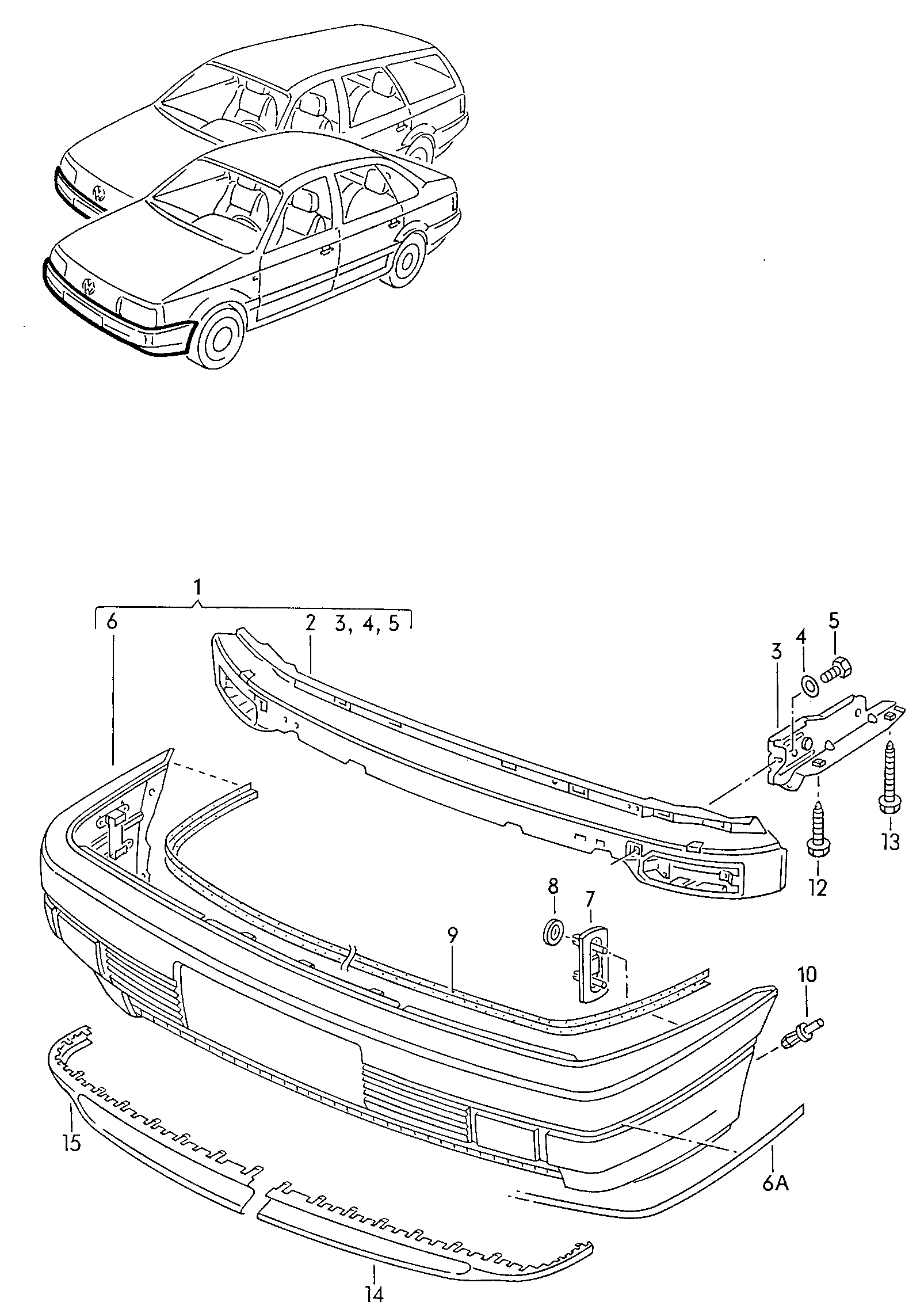 VW 357807217E - Буфер, бампер avtolavka.club