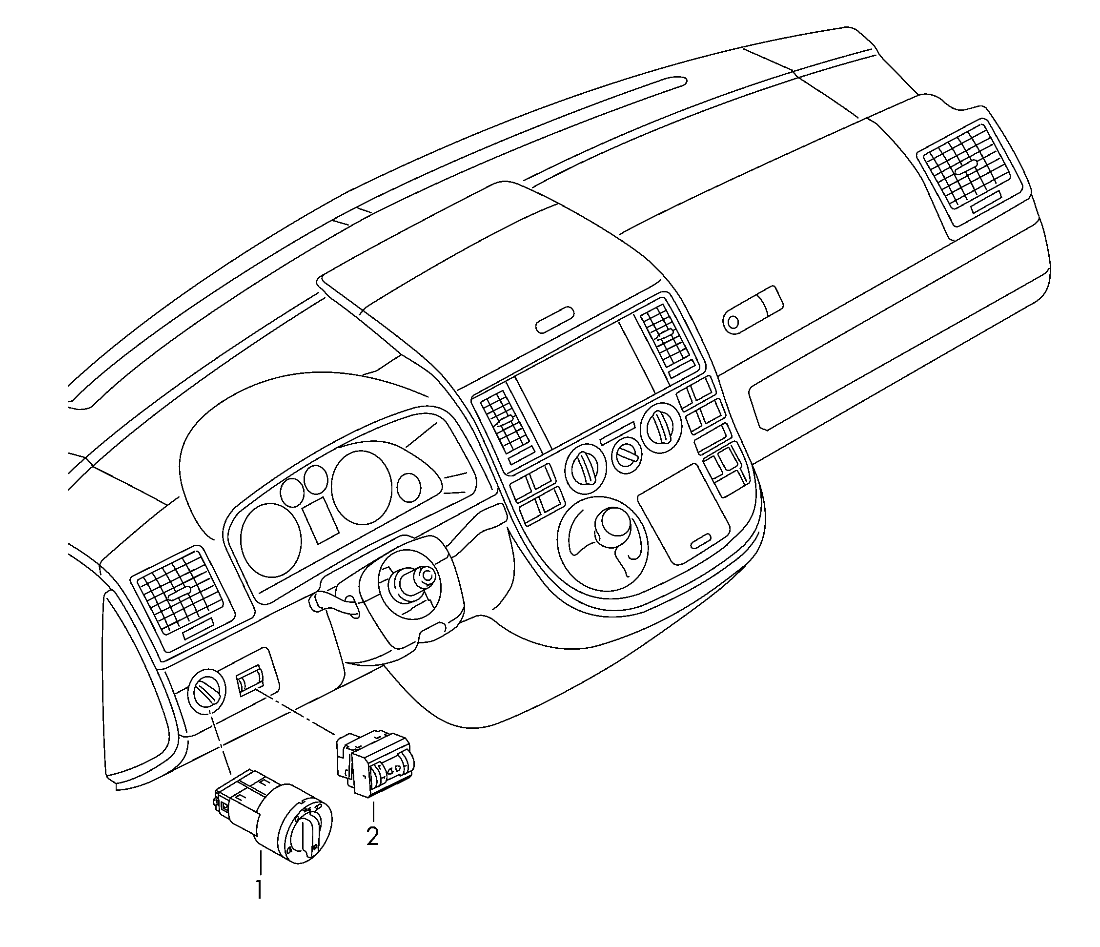 Seat 1K0 941 431 BB - Вимикач, головне світло avtolavka.club