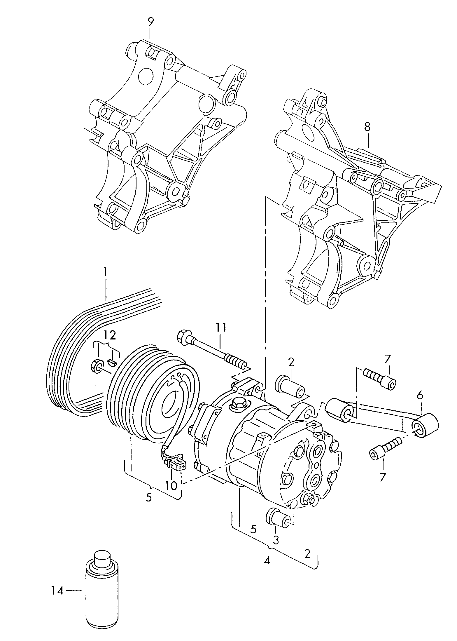 VW/SEAT 1H0820803E - Компресор, кондиціонер avtolavka.club