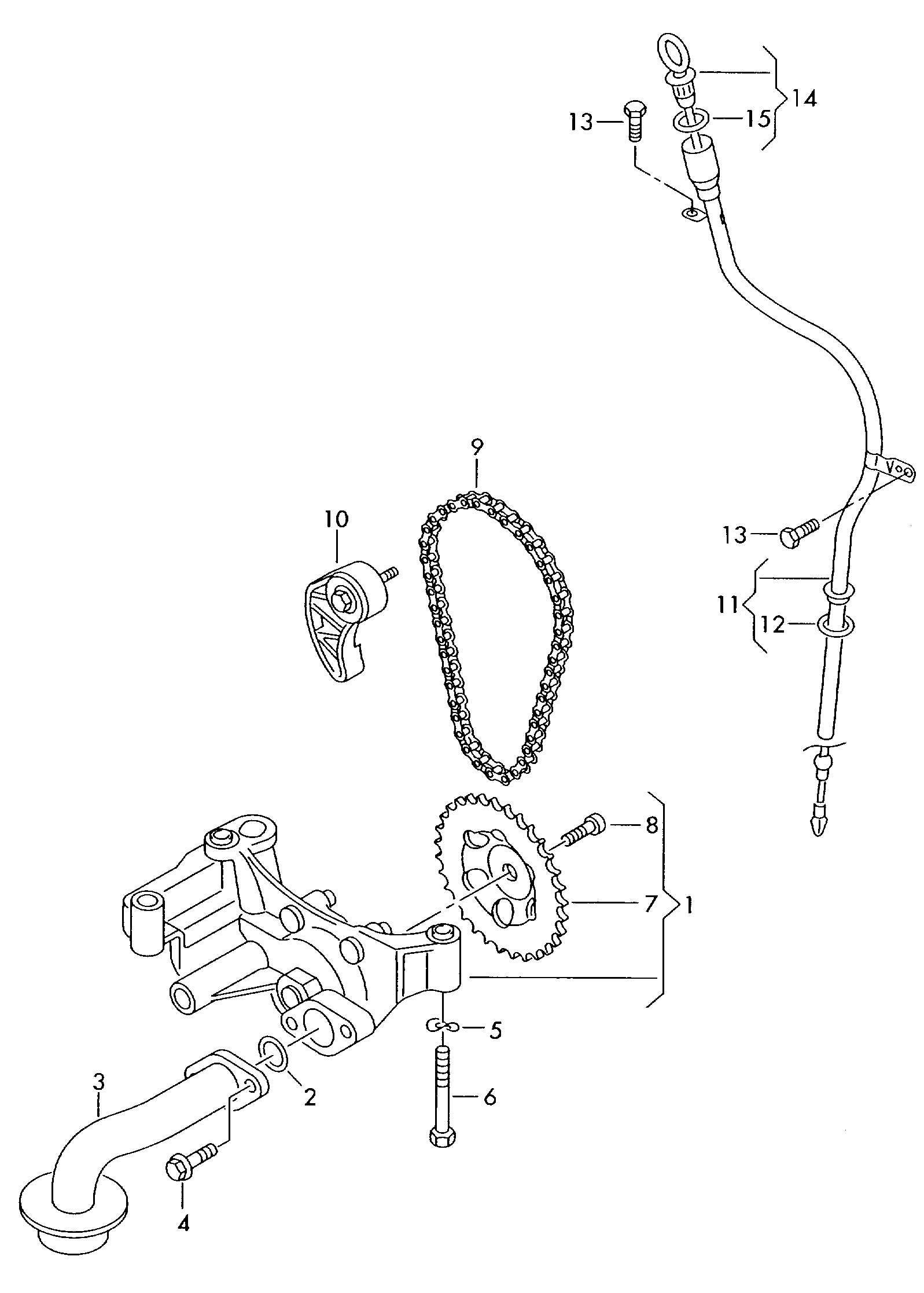 VW (FAW) 038115230 - Ланцюг, привід маслонасоса avtolavka.club