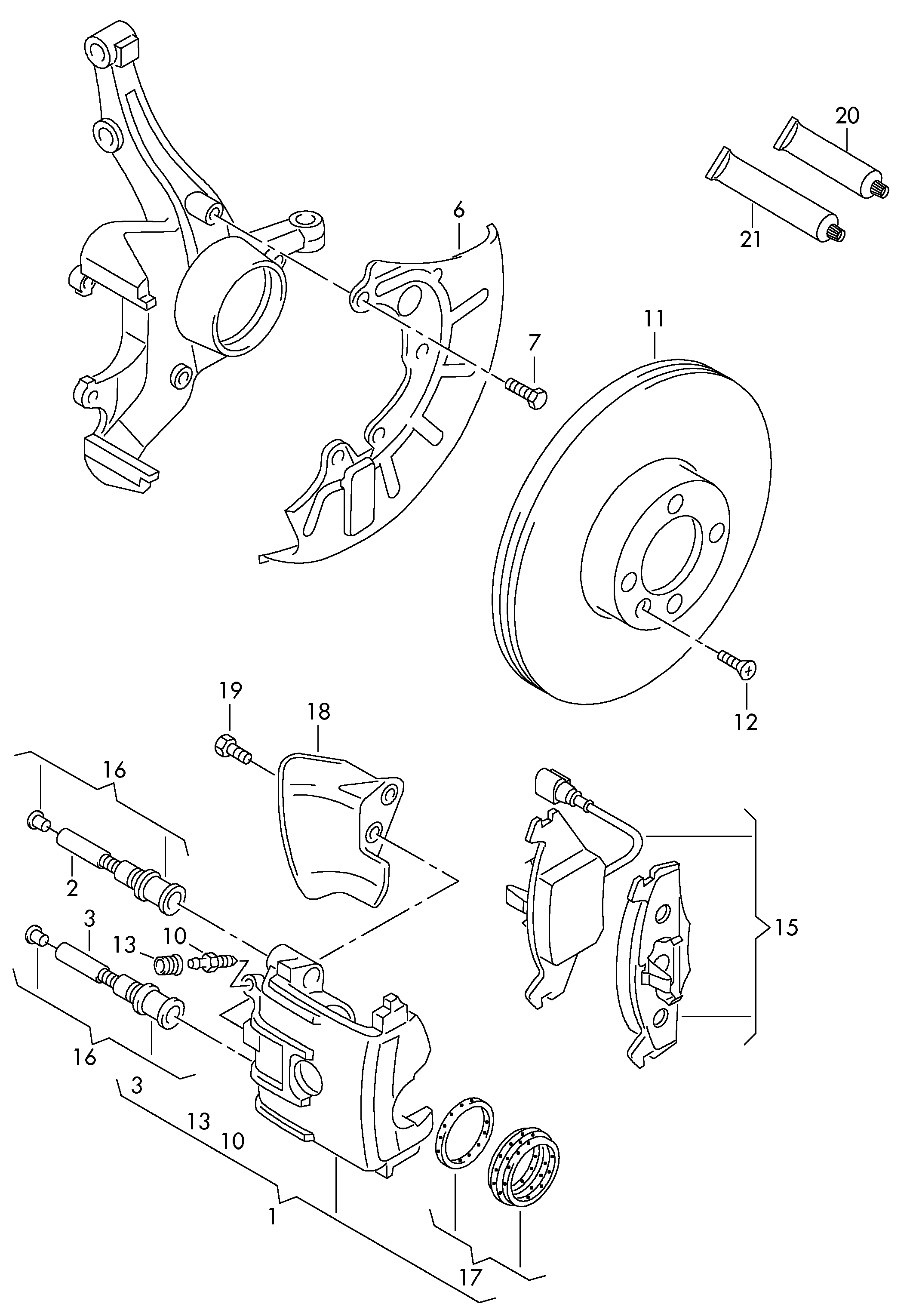 Skoda 1K0 698 151 A - Гальмівні колодки, дискові гальма avtolavka.club