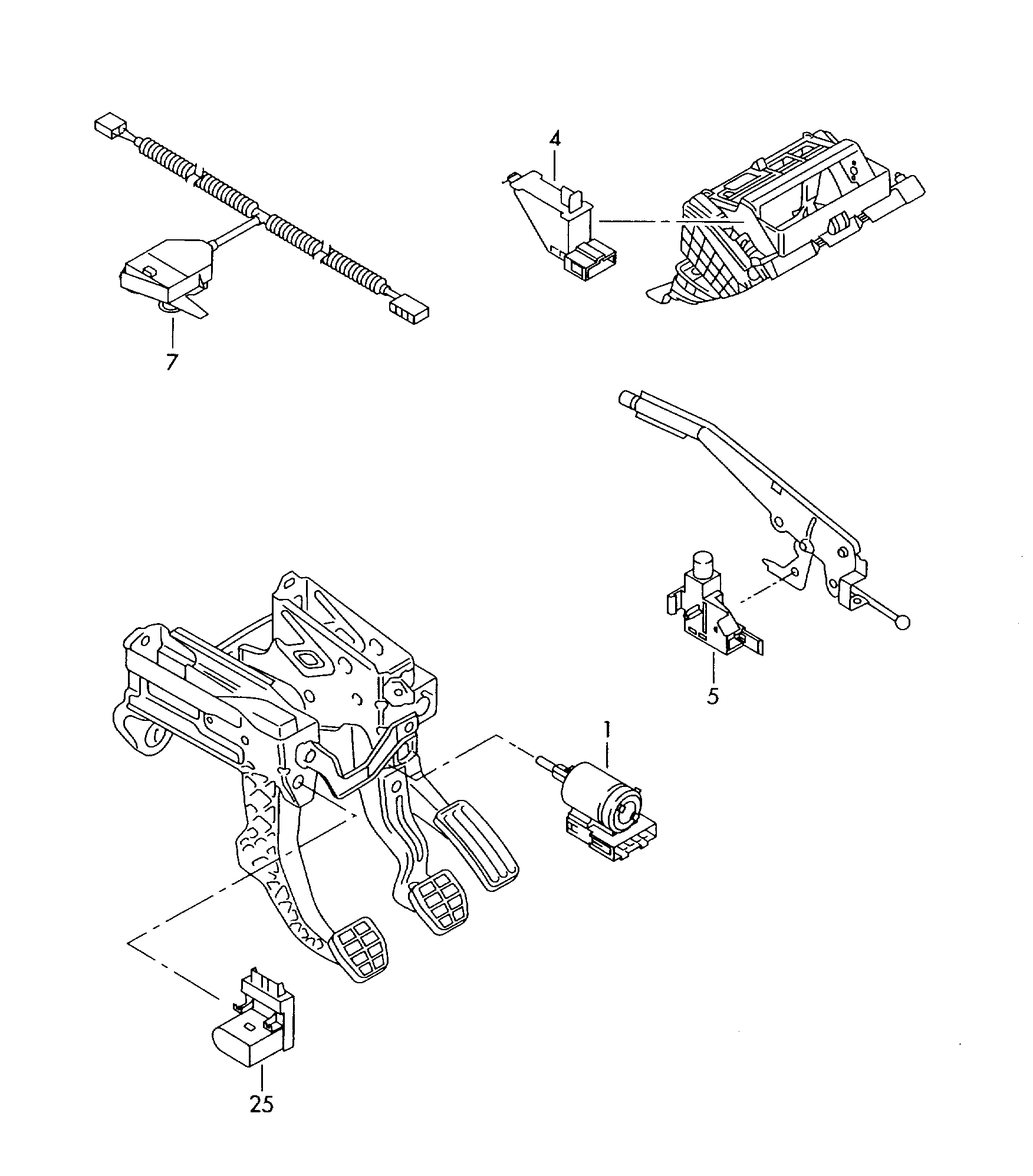 VAG 1K0 927 810D - Вимикач, привід зчеплення (Tempomat) avtolavka.club