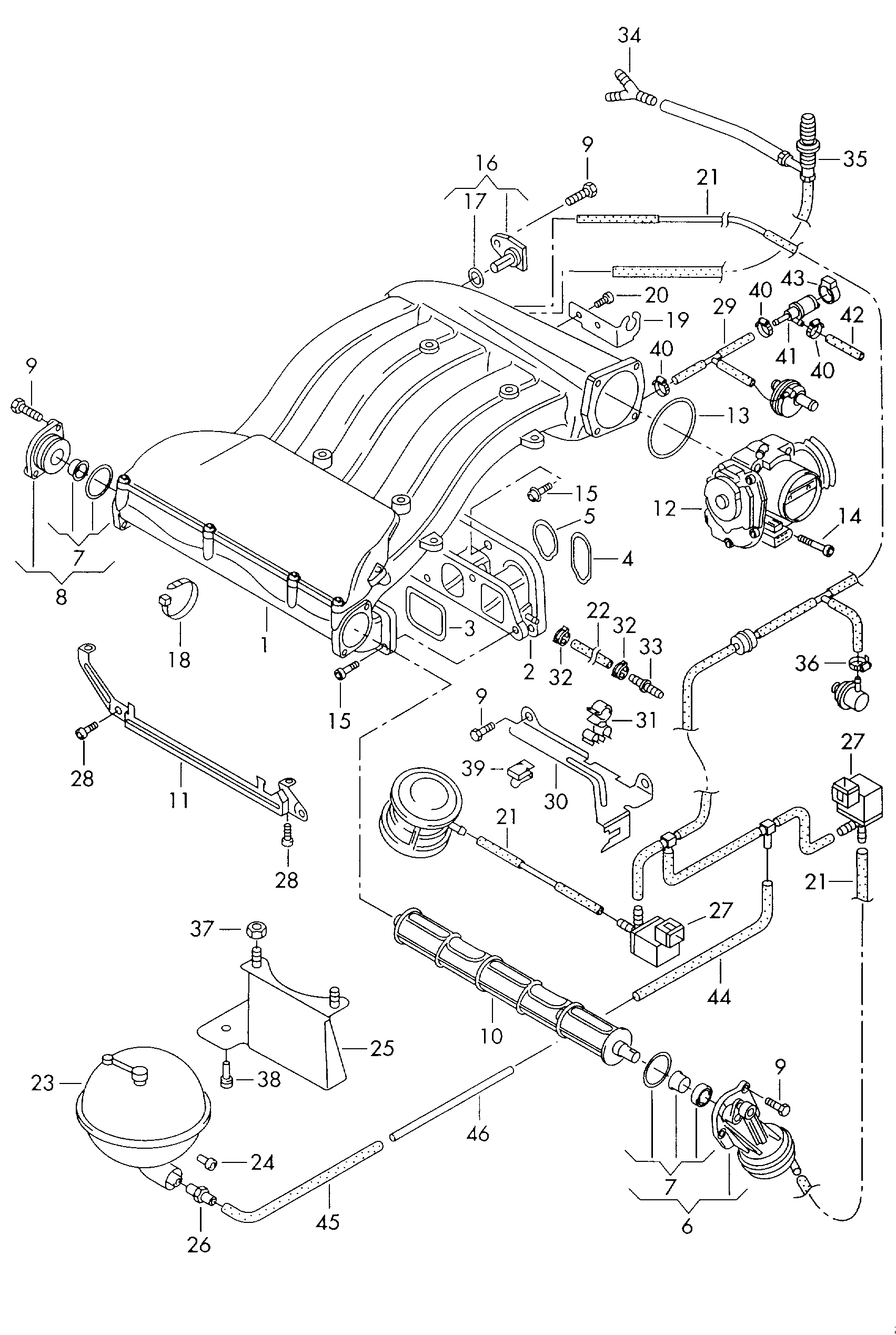 Seat 071133237A - Прокладка, впускний колектор avtolavka.club