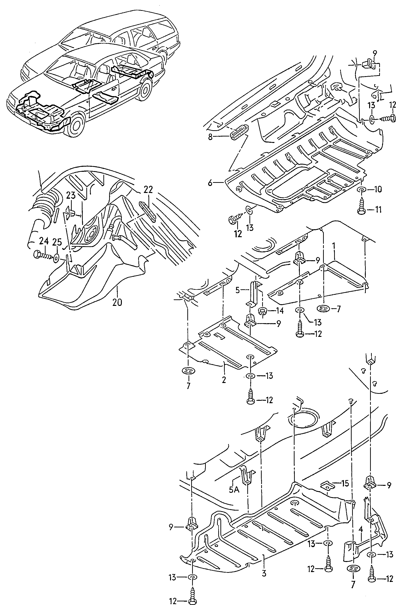 VW 3A0825235D - Ізоляція моторного відділення avtolavka.club