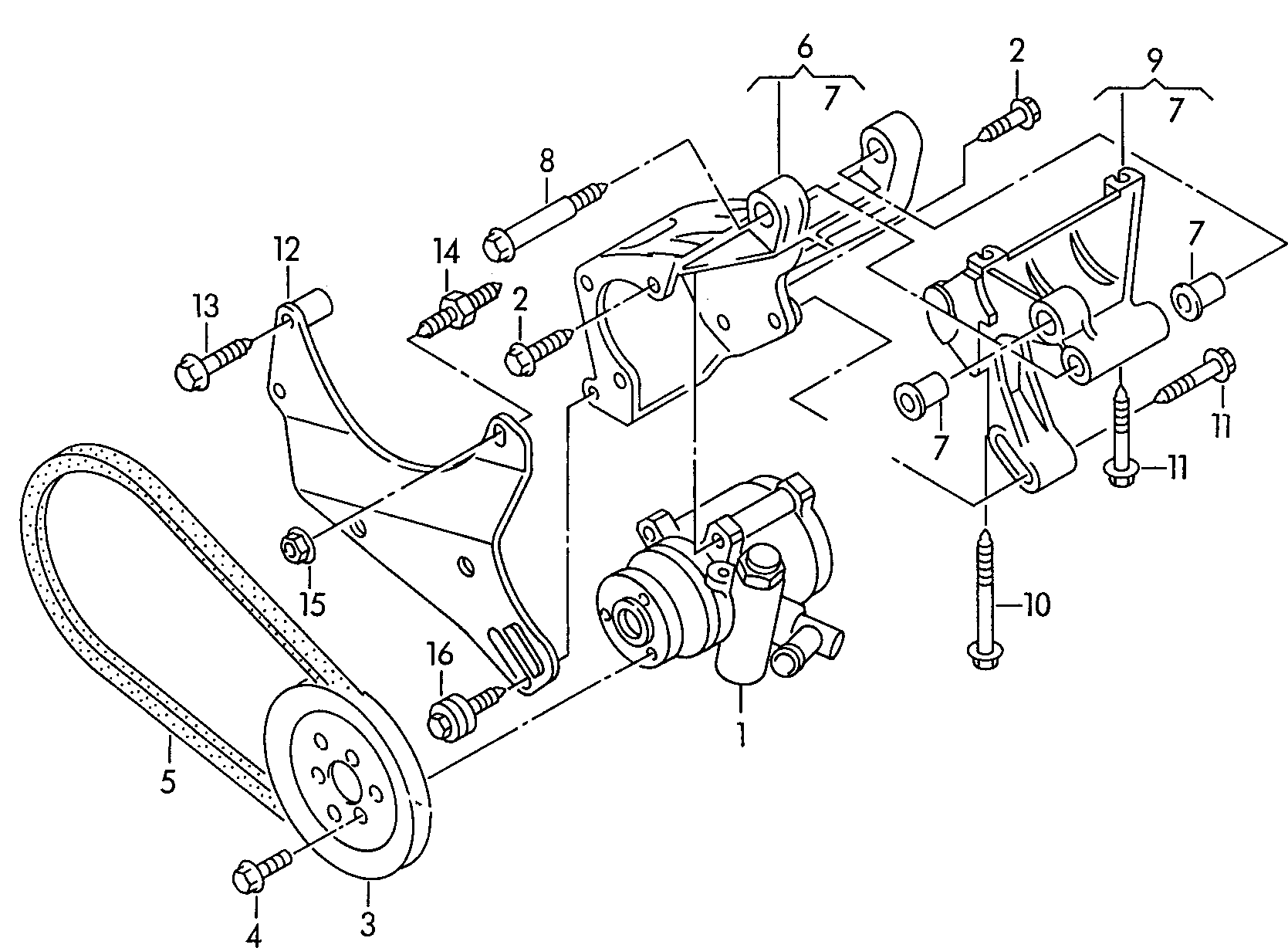 VW 028 145 157 D - Гідравлічний насос, рульове управління, ГУР avtolavka.club