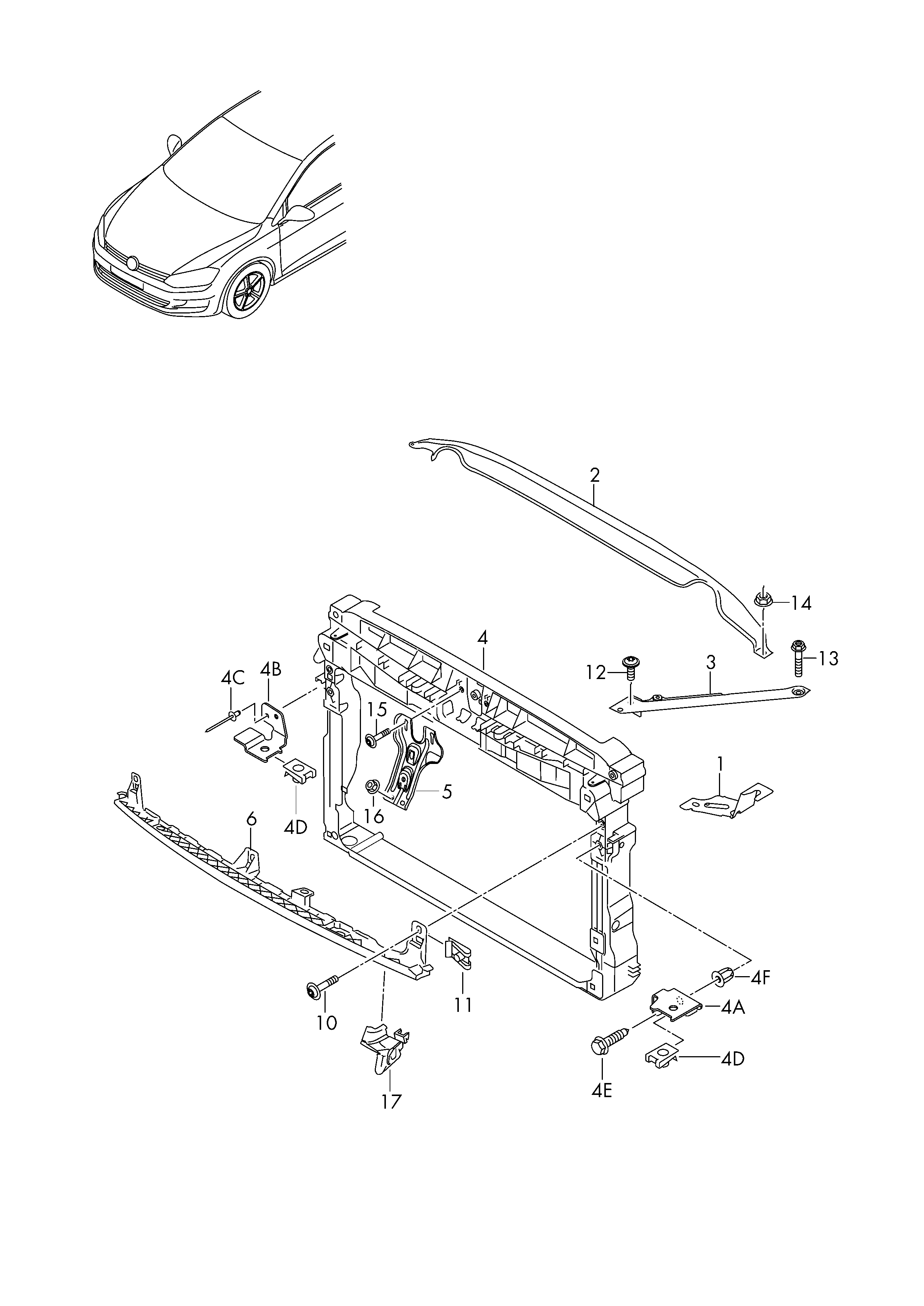 VW 5G0805588Q - Облицювання передка avtolavka.club