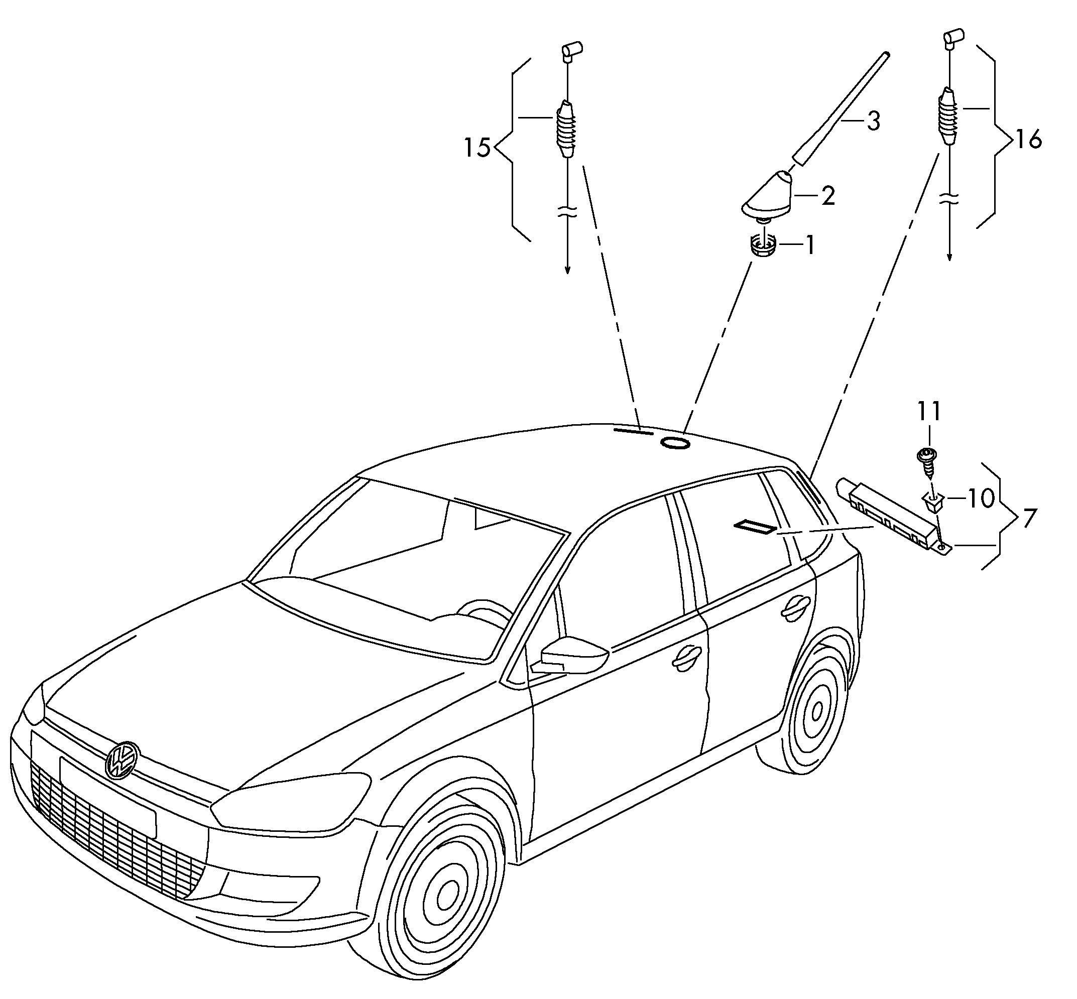 Skoda 6R0 035 849D - Антена avtolavka.club