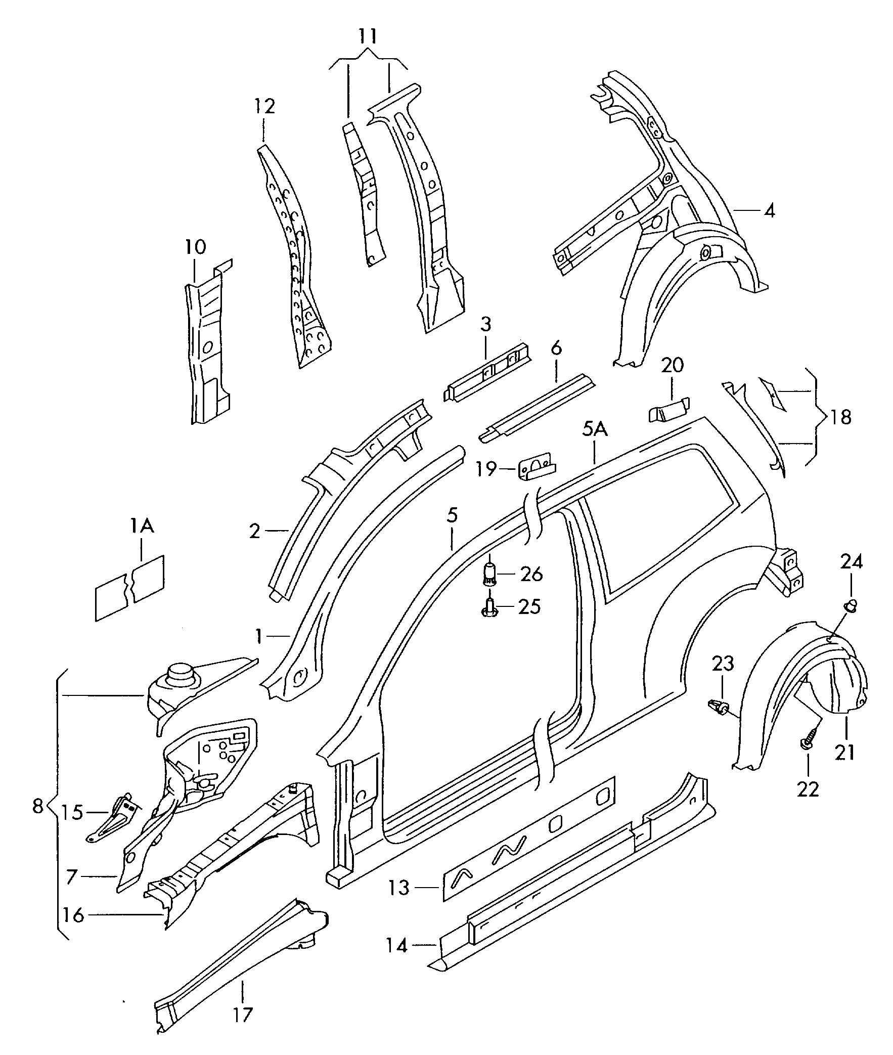 VAG 6Q3809843 - Боковина avtolavka.club