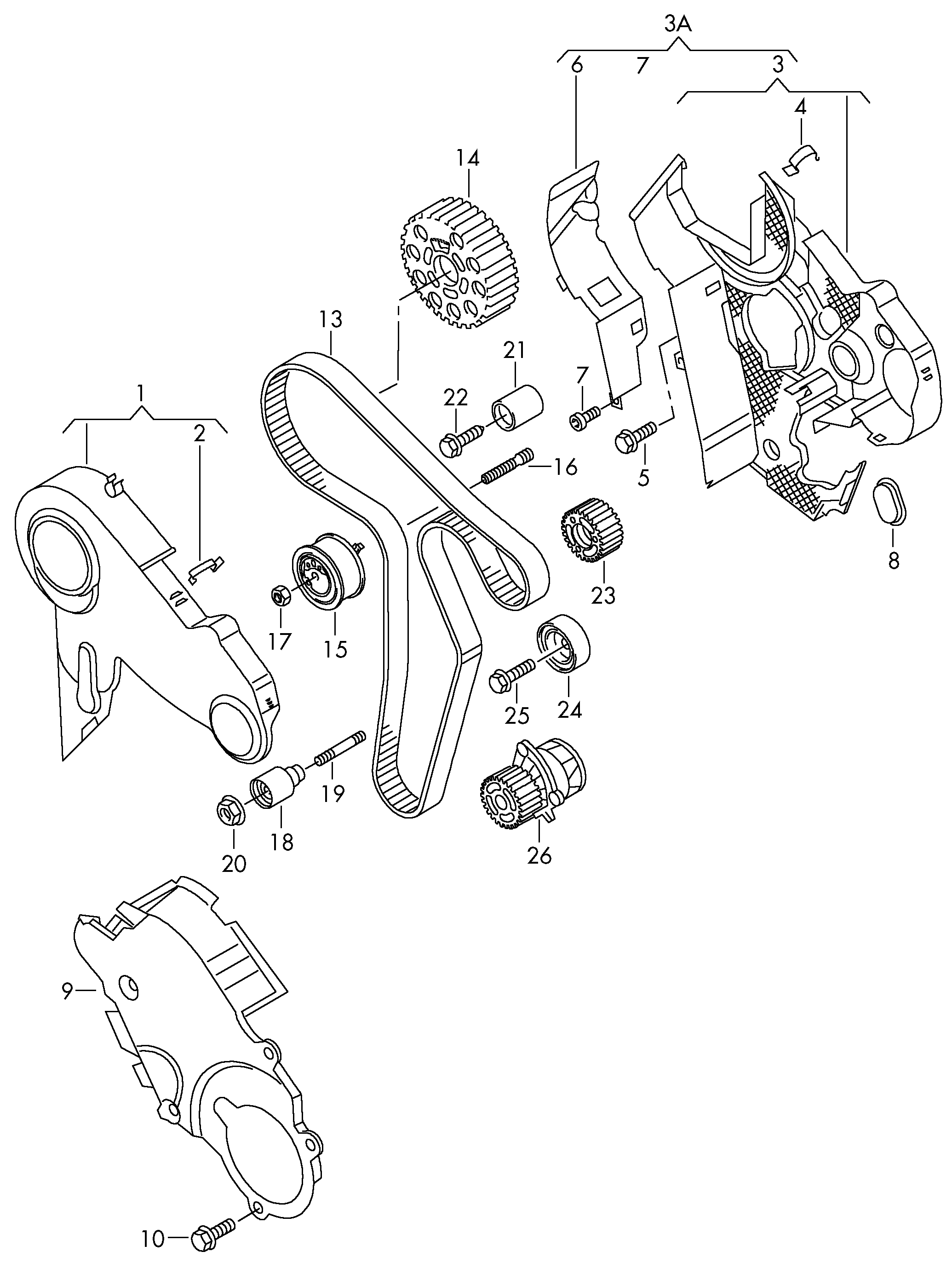 Seat 03L 109 119 E - Ремінь ГРМ avtolavka.club