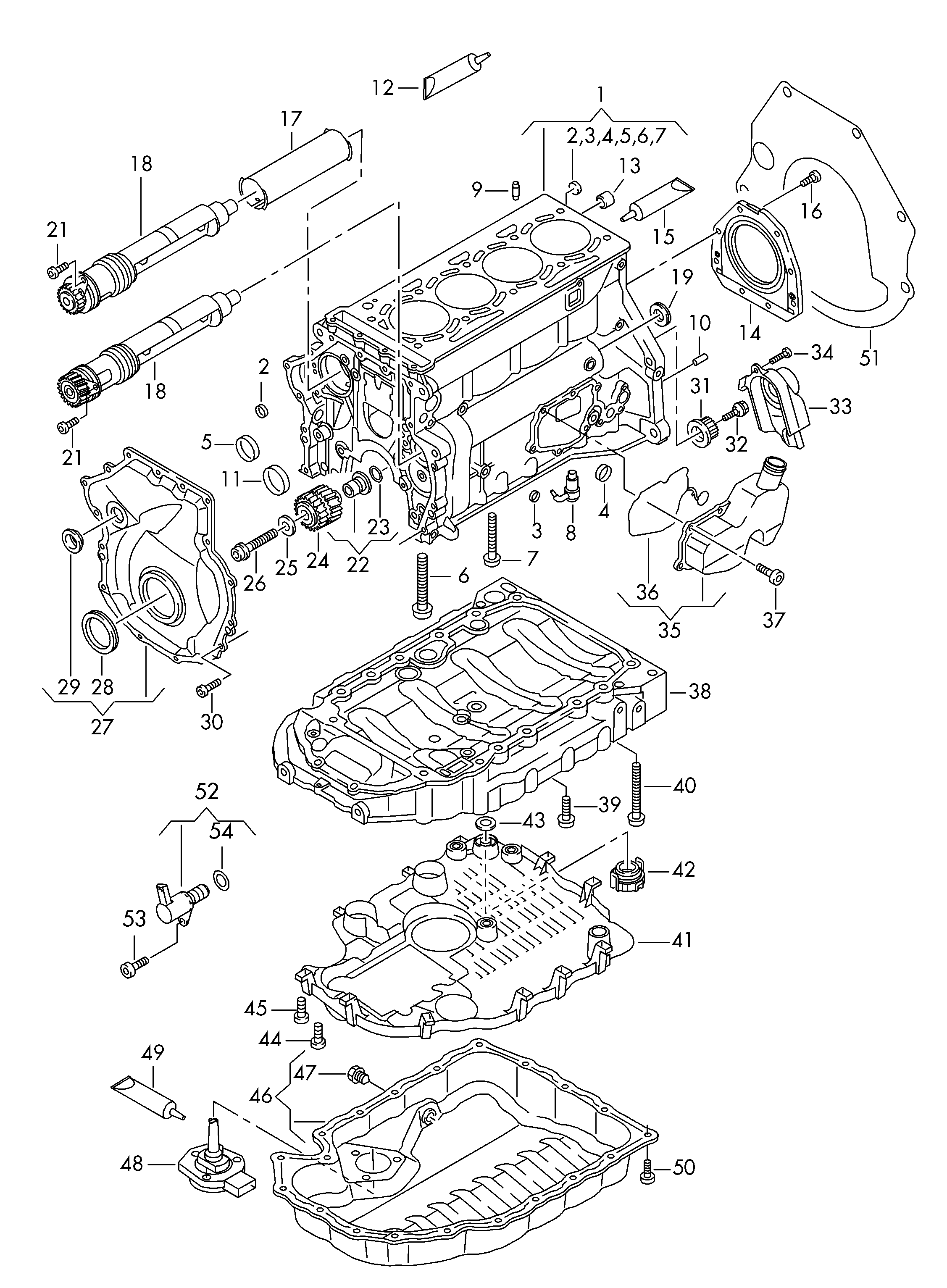 VW N 013 815 7 - Кільце ущільнювача, нарізна пробка мастилозливного отвору avtolavka.club