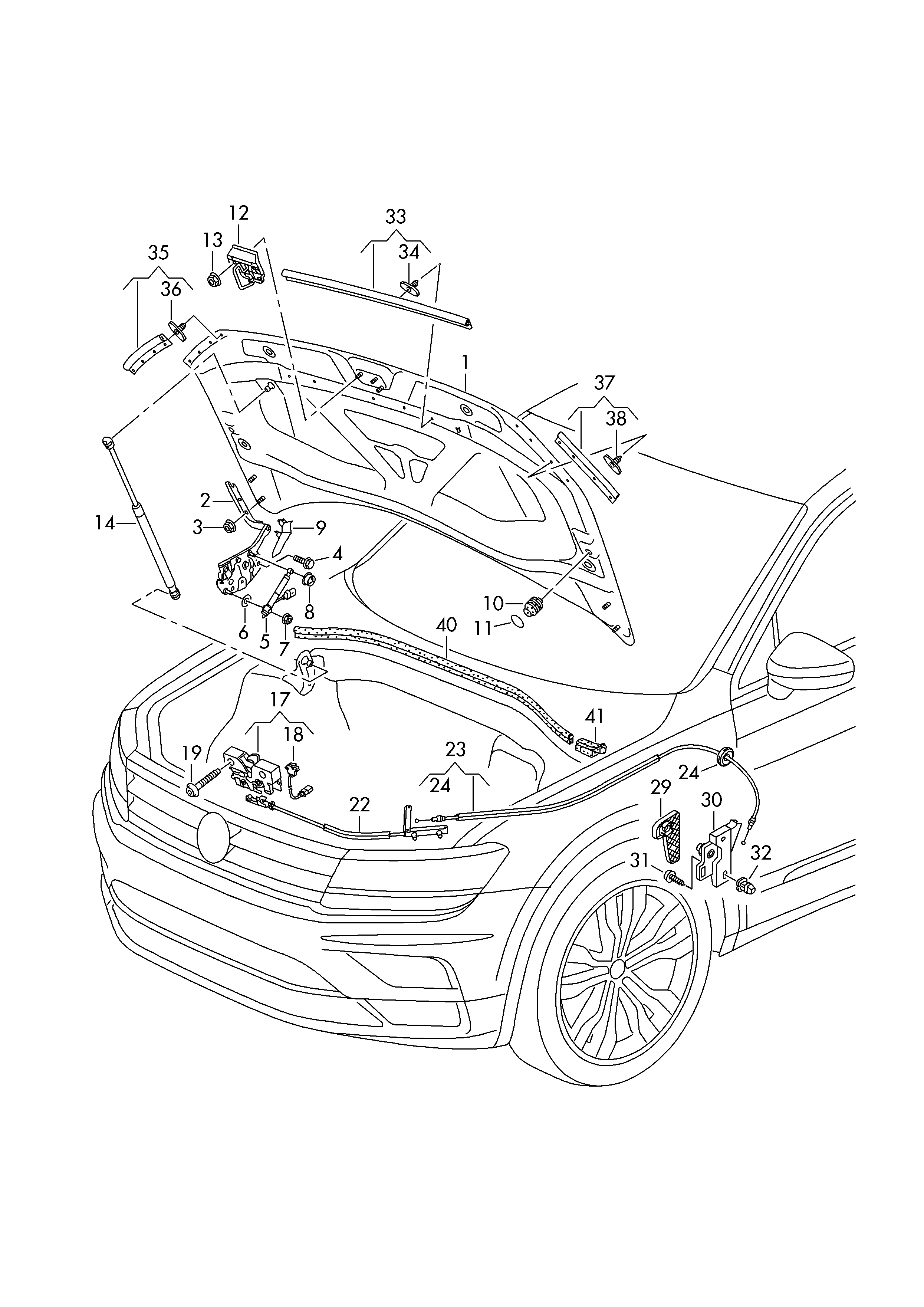 VW 5NA823359 - Газова пружина, кришка багажник avtolavka.club