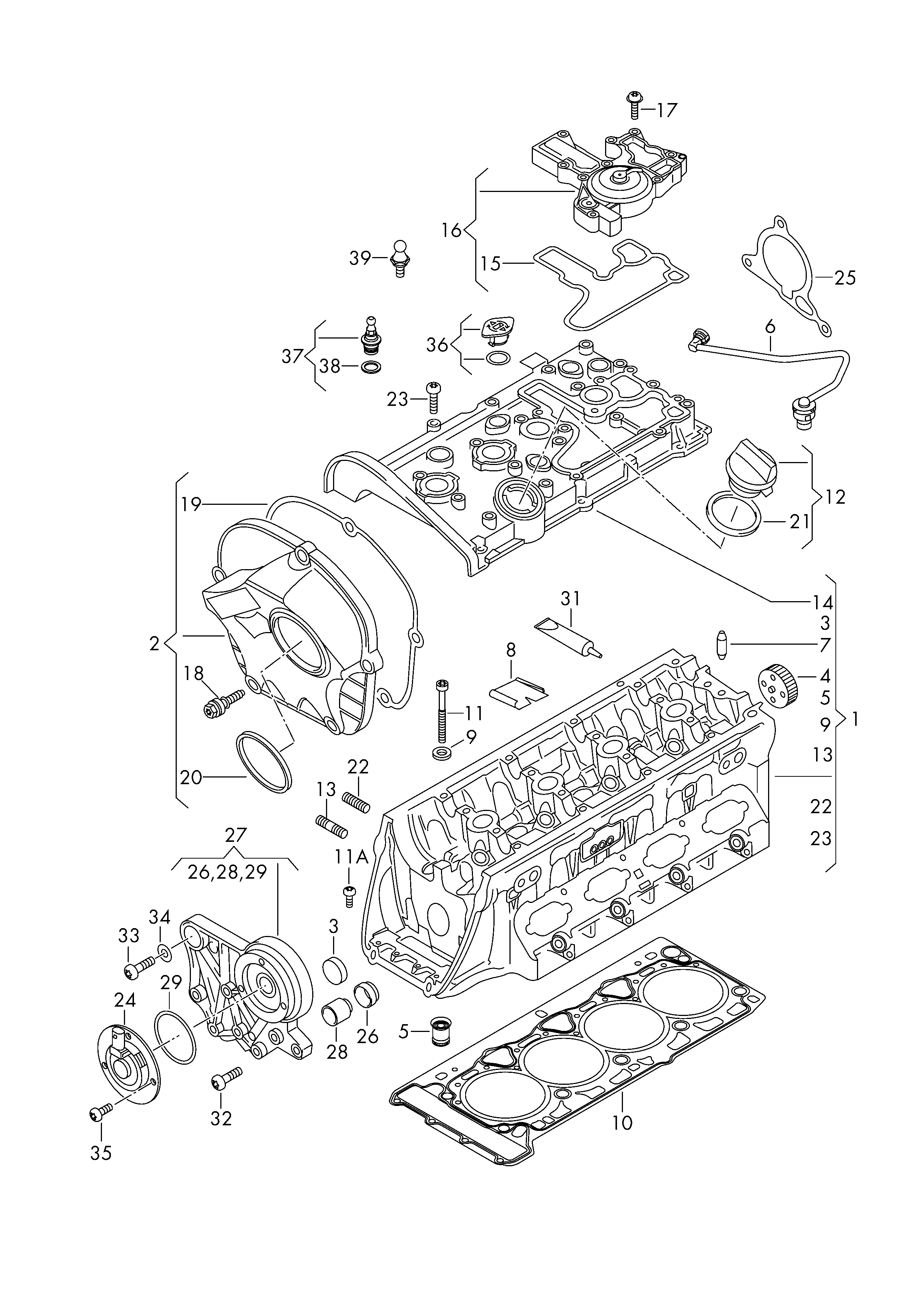 AUDI 06H 103 495 E - Маслознімний щиток, вентиляція картера avtolavka.club