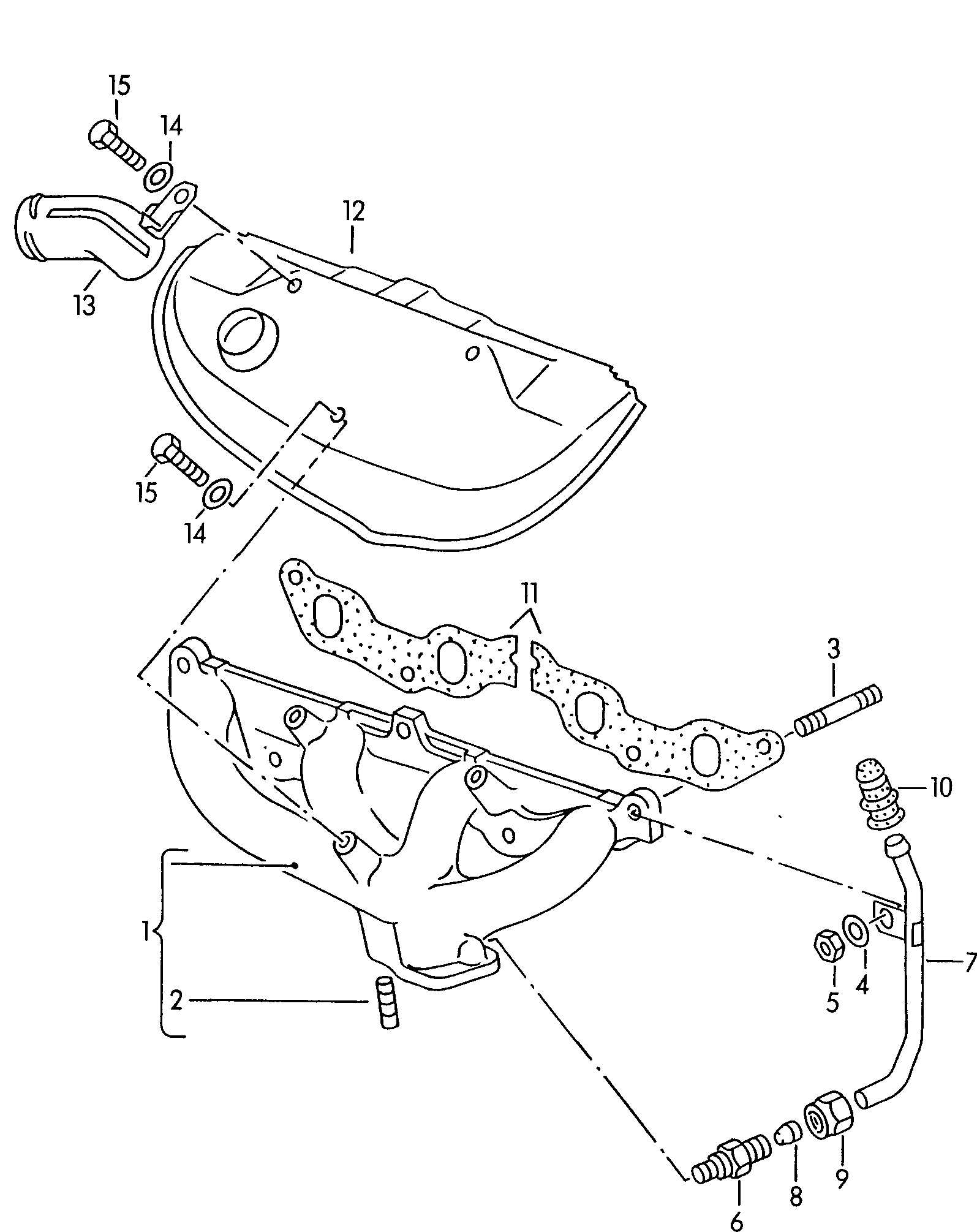 Seat 030 253 031M - Колектор, система випуску avtolavka.club