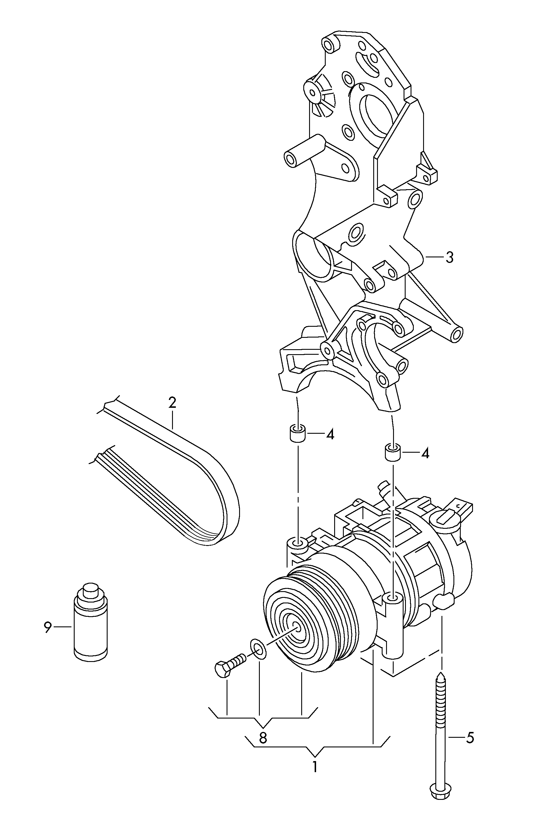 AUDI 2E0820803H - Компресор, кондиціонер avtolavka.club