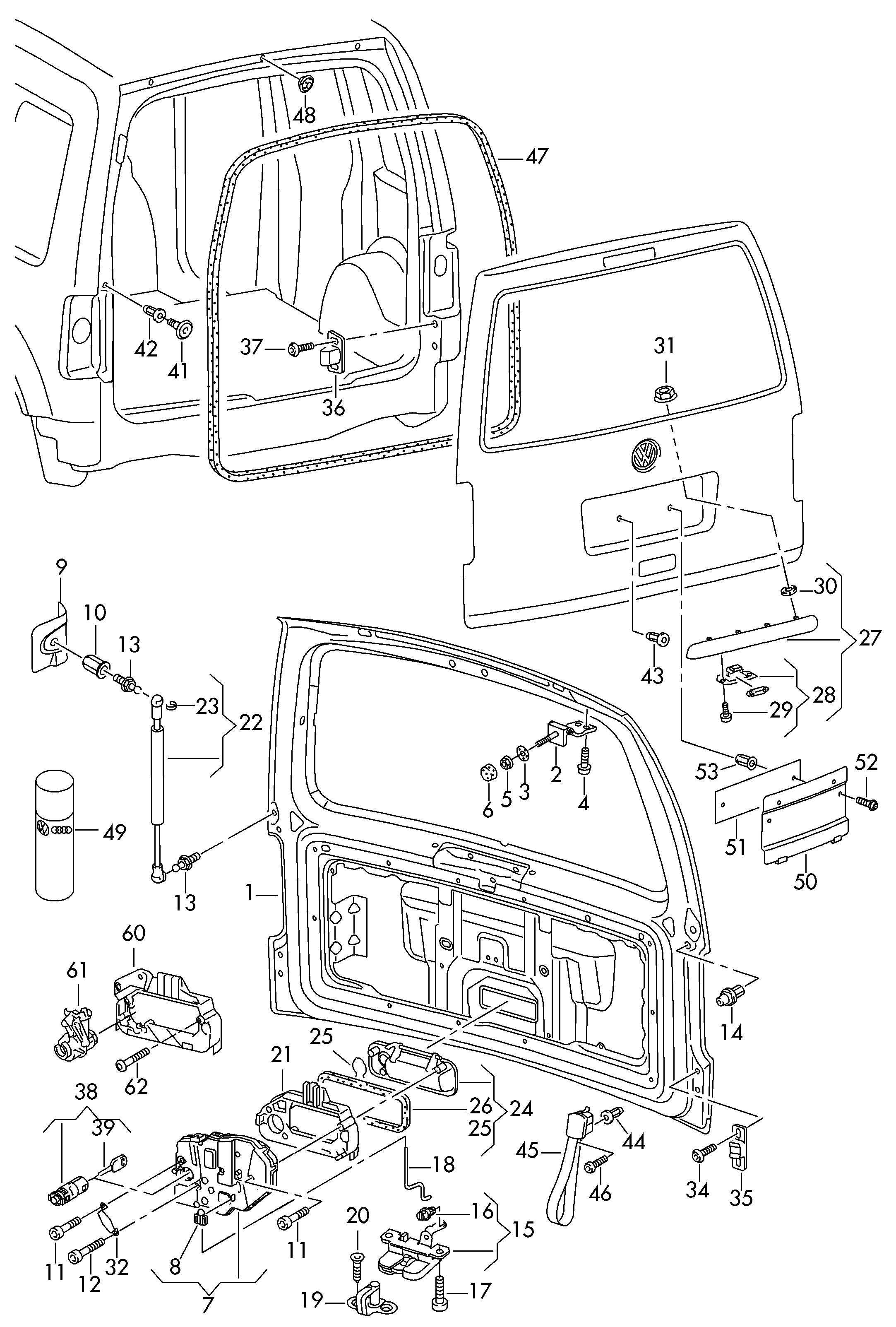 Seat 2K0827550 - Газова пружина, кришка багажник avtolavka.club