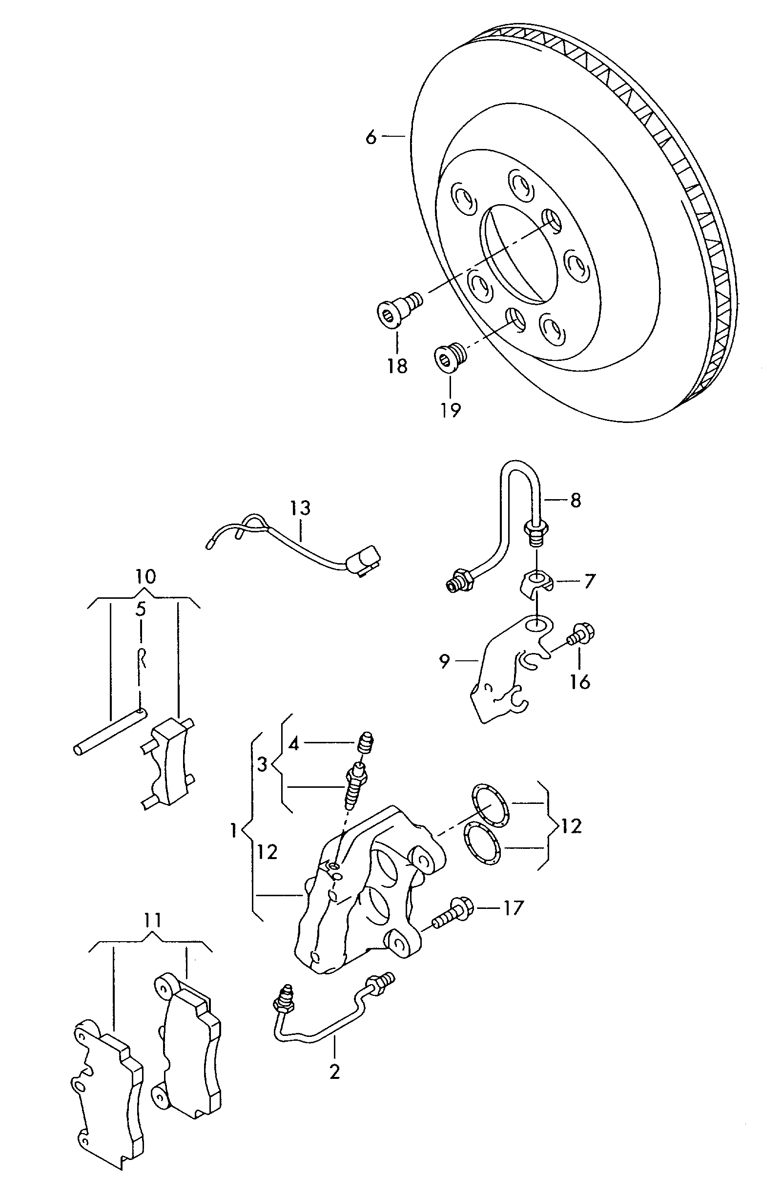 Porsche 7L0 698 451B - Гальмівні колодки, дискові гальма avtolavka.club