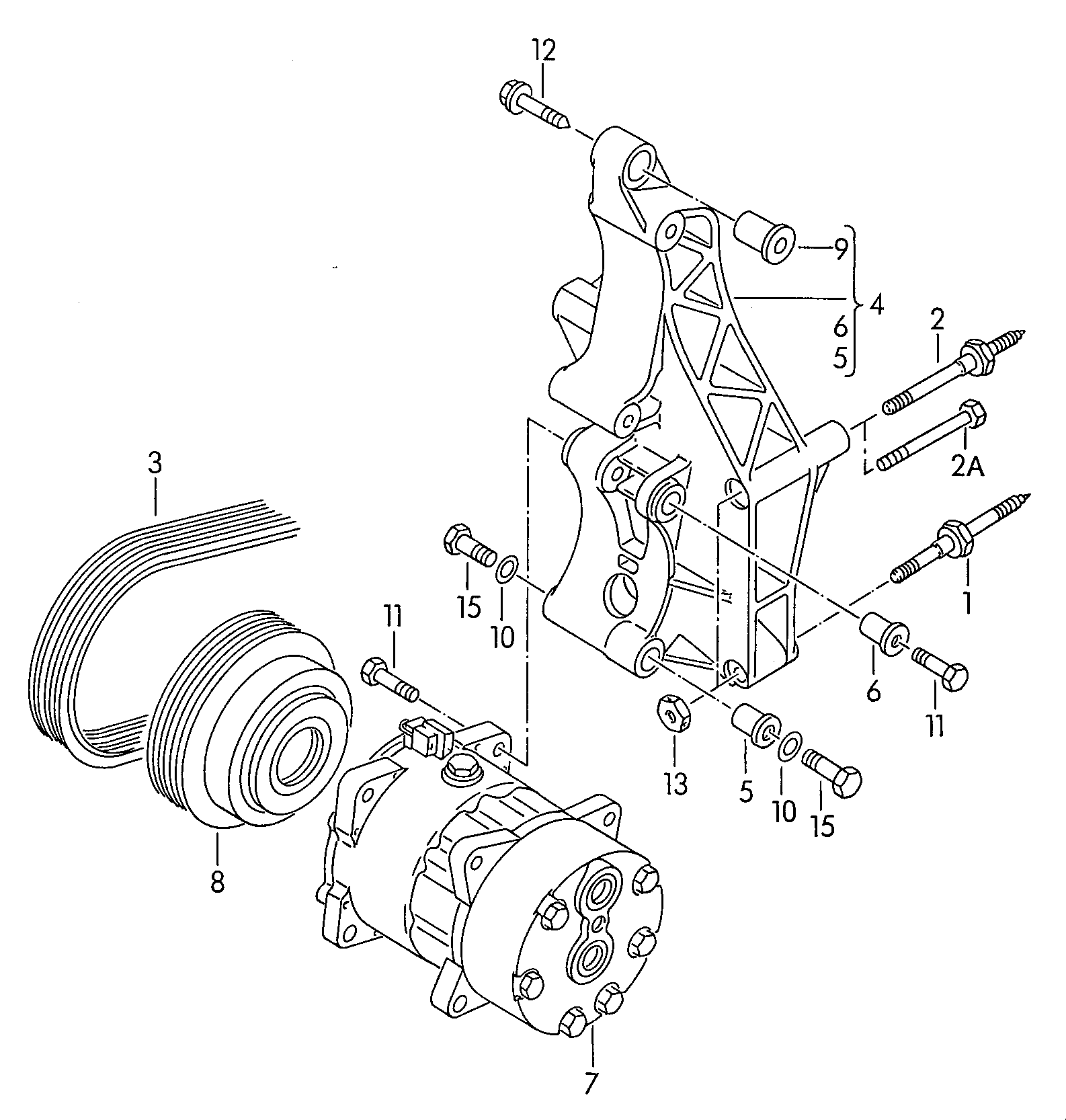 VW 701820805 - Компресор, кондиціонер avtolavka.club