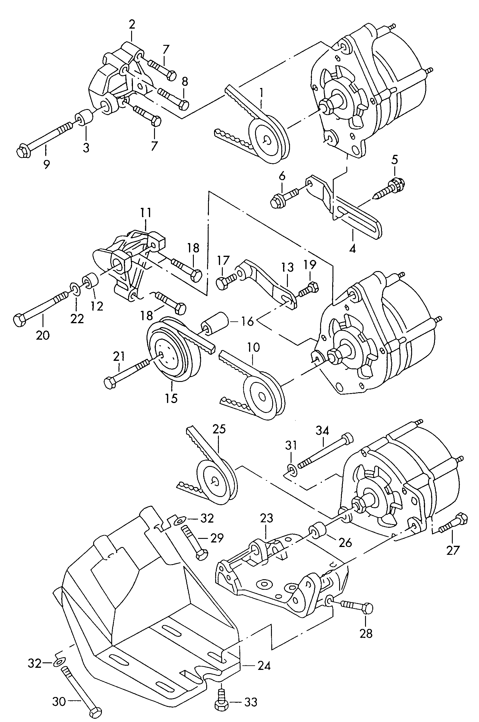 Seat 023 903 137 A - Клиновий ремінь avtolavka.club