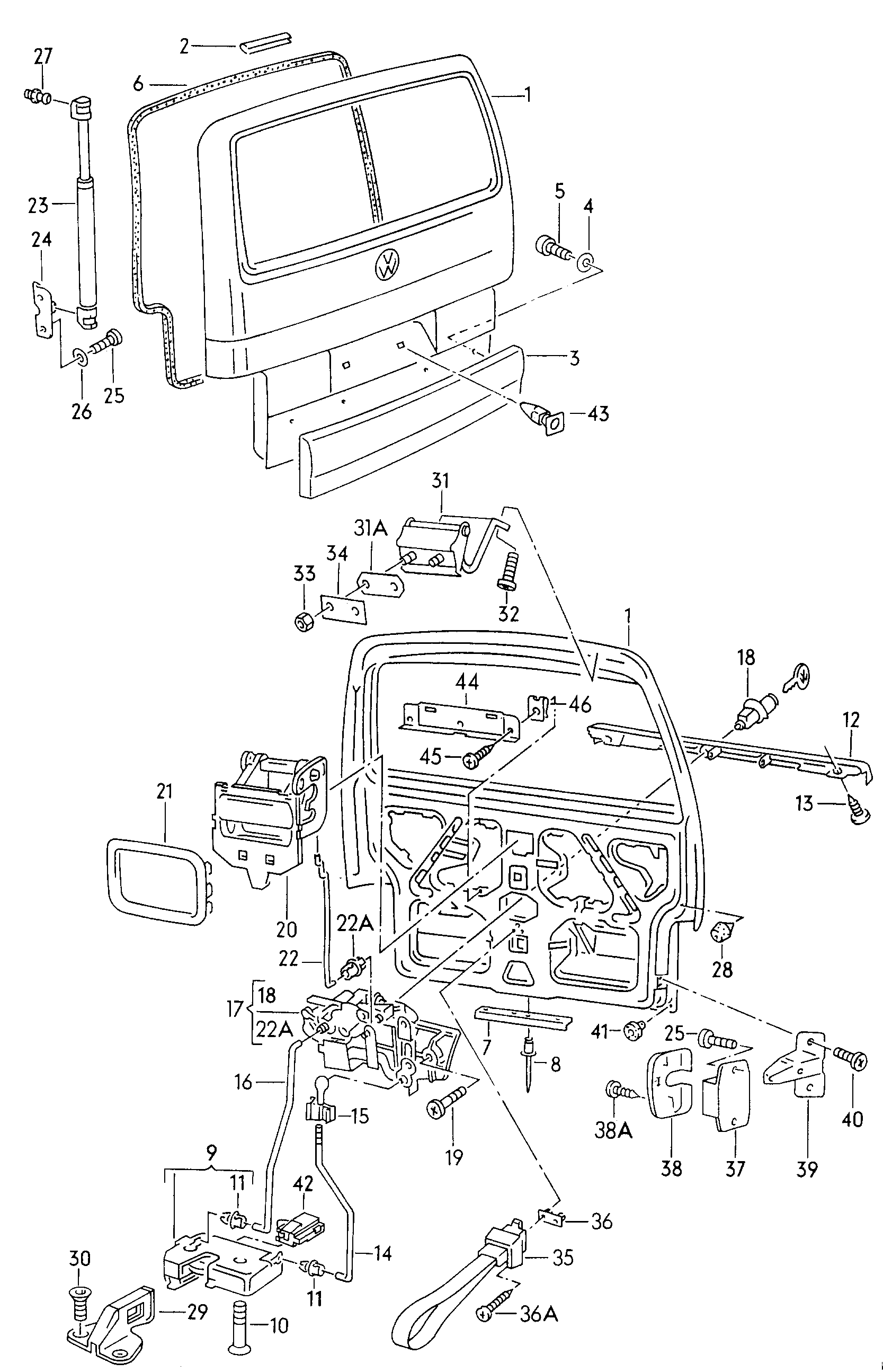 Skoda 701 829 331 F - Газова пружина, кришка багажник avtolavka.club